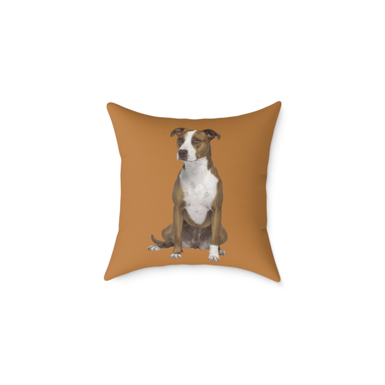 Staffordshire Bull Terrier Square Poly Canvas Pillow - Image 5