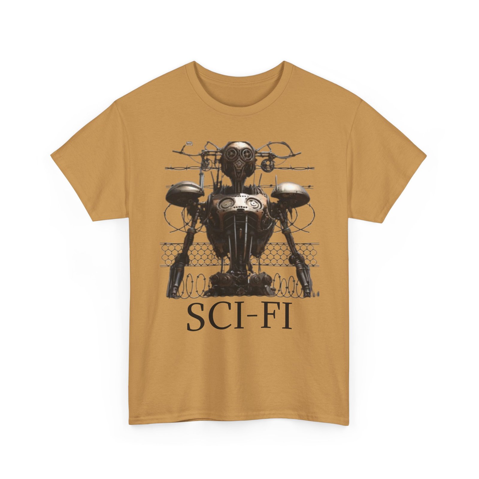 Sci-Fi Robot Futuristic Tee, Unisex Cotton T-Shirt, Geeky Clothing, Perfect Gift for Sci-Fi Lovers, Casual Wear, Unique Graphic Tee - Image 27