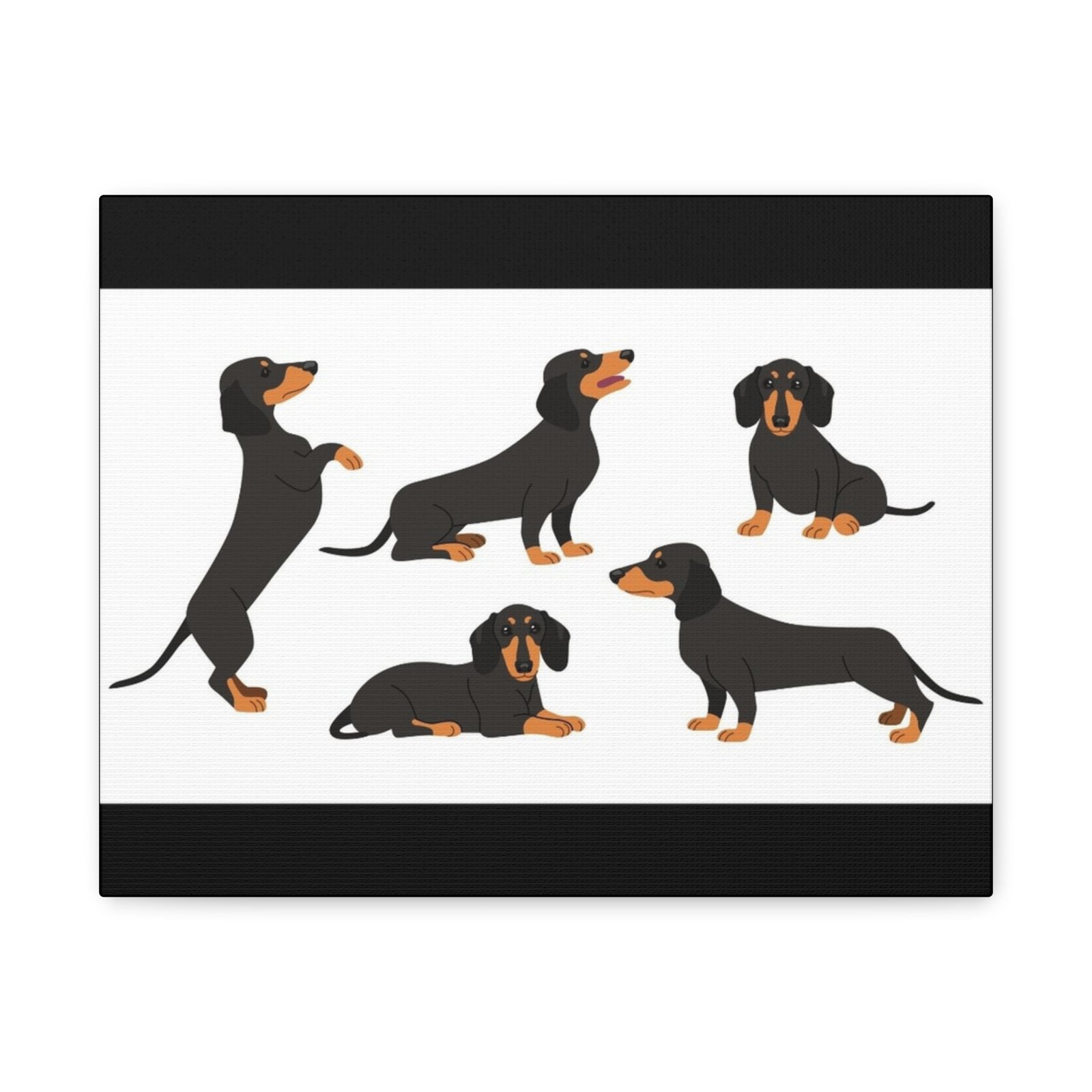 Sausage Dog Canvas Art - 1.25" Stretched Matte Print for Pet Lovers - Image 9