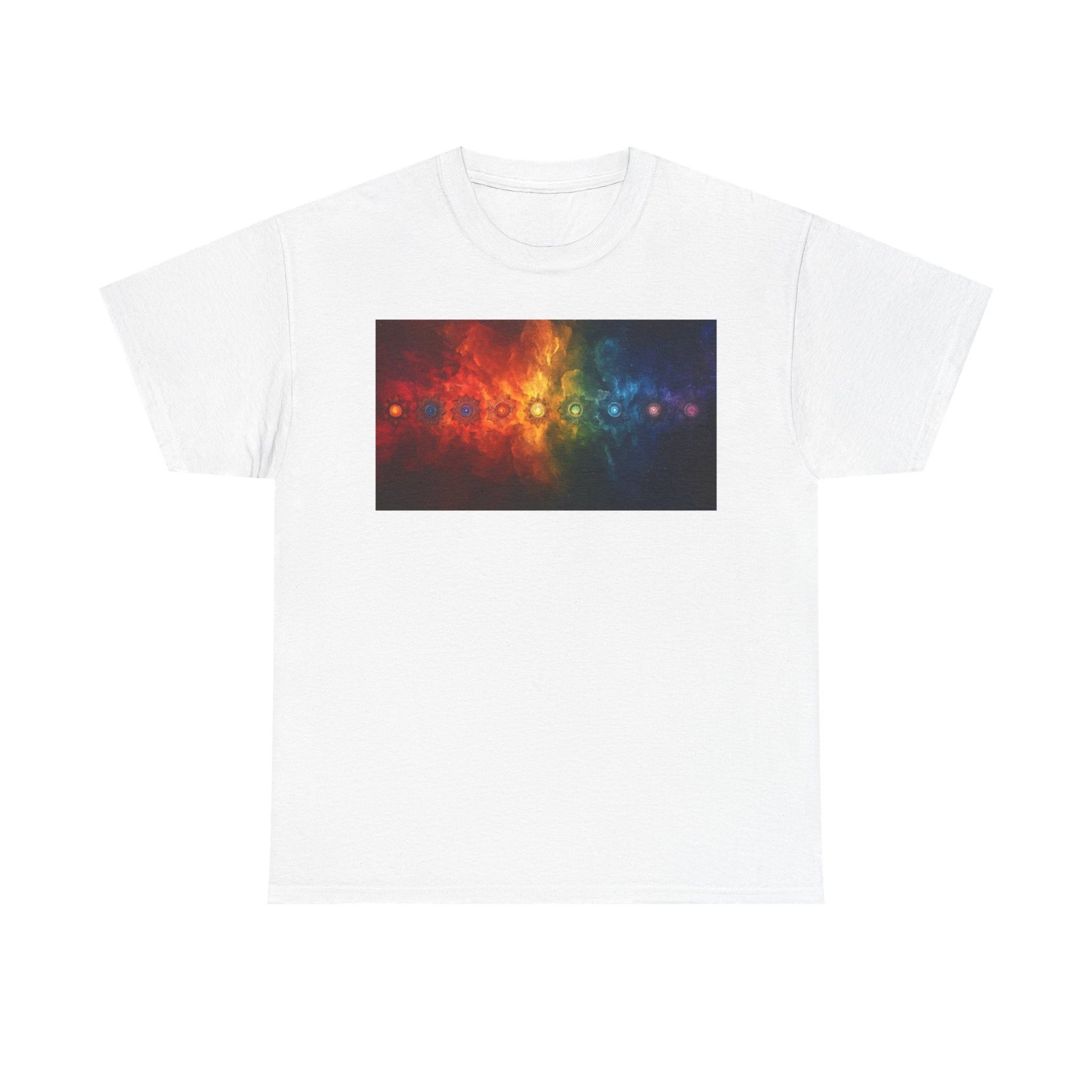 Chakras Yoga Unisex Heavy Cotton Tee