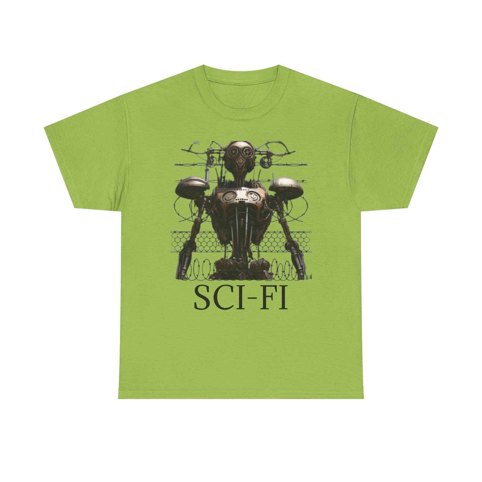 Sci-Fi Robot Futuristic Tee, Unisex Cotton T-Shirt, Geeky Clothing, Perfect Gift for Sci-Fi Lovers, Casual Wear, Unique Graphic Tee - Image 33
