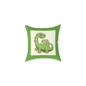 Dinassaur Square Poly Canvas Pillow