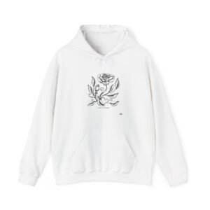 Skull Roses Tattoo Flowers Hoodie, Gothic Sweatshirt, Edgy Pullover, Dark Floral