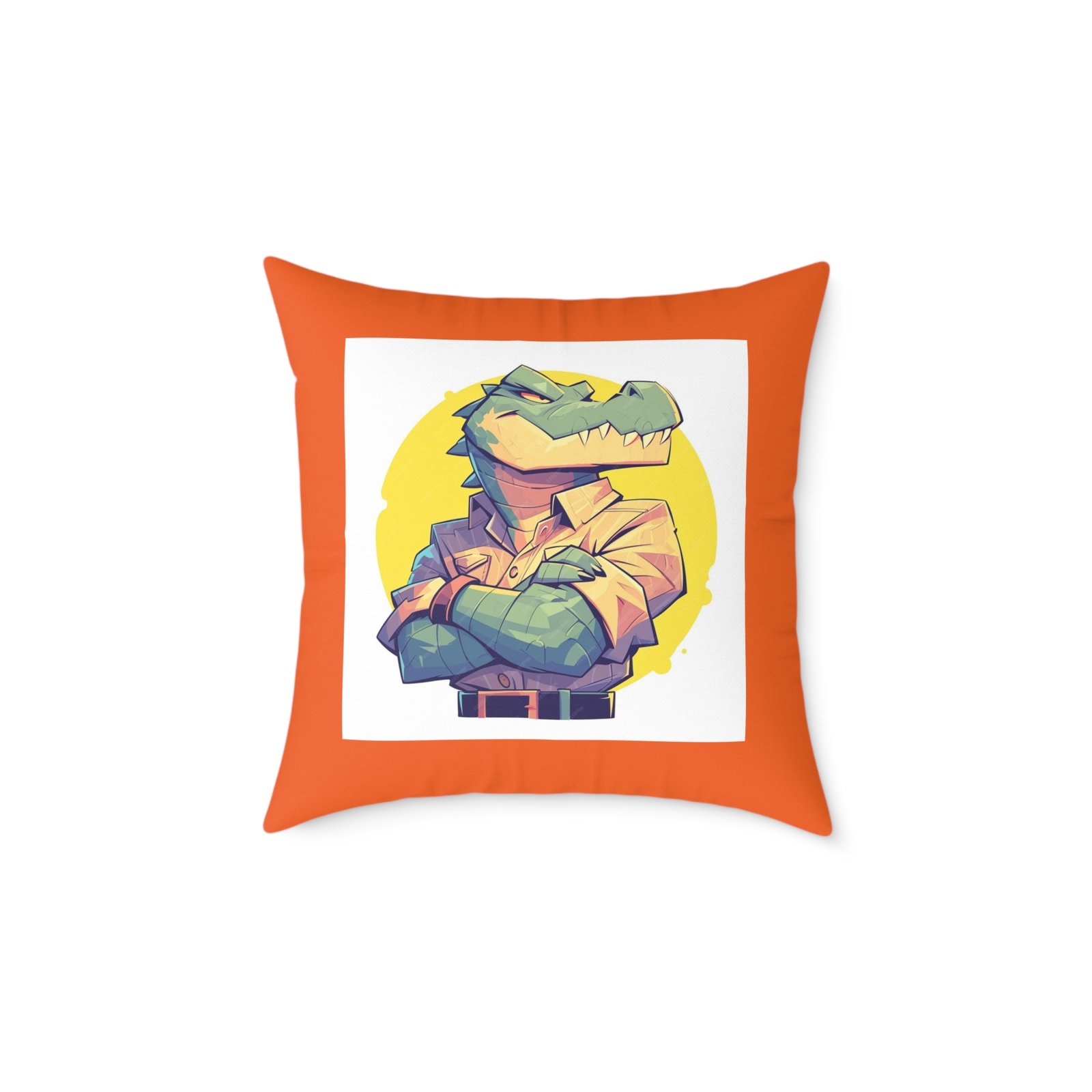 Dinassaur Square Poly Canvas Pillow - Image 9