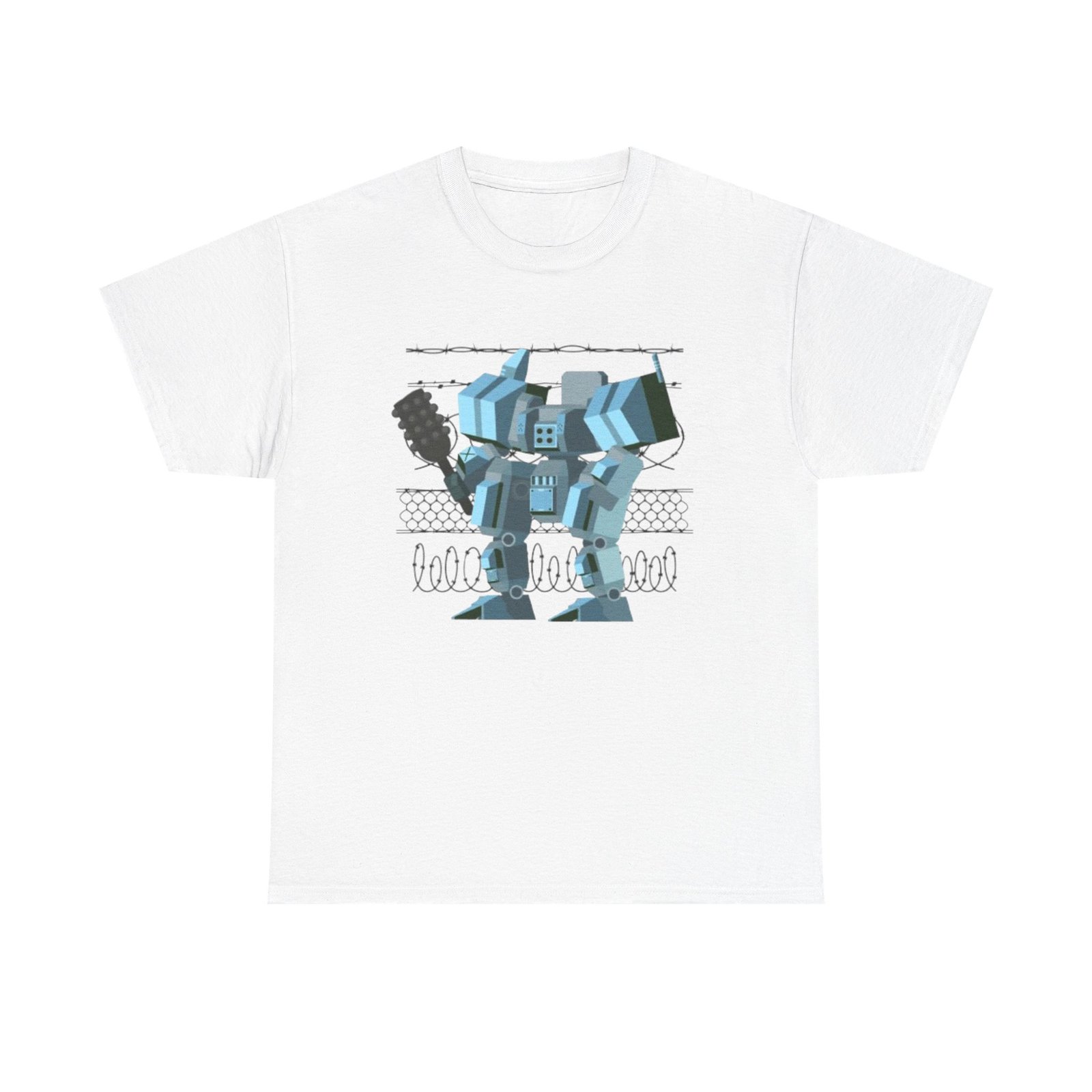 Sci-Fi Robot Futuristic Tee, Unisex Cotton T-Shirt, Geeky Clothing, Perfect Gift for Sci-Fi Lovers, Casual Wear, Unique Graphic Tee