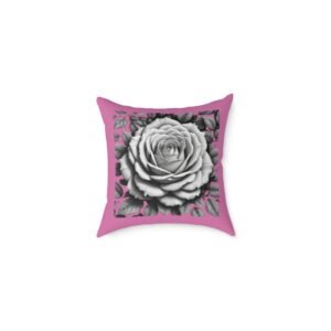 Roses Square Poly Canvas Pillow