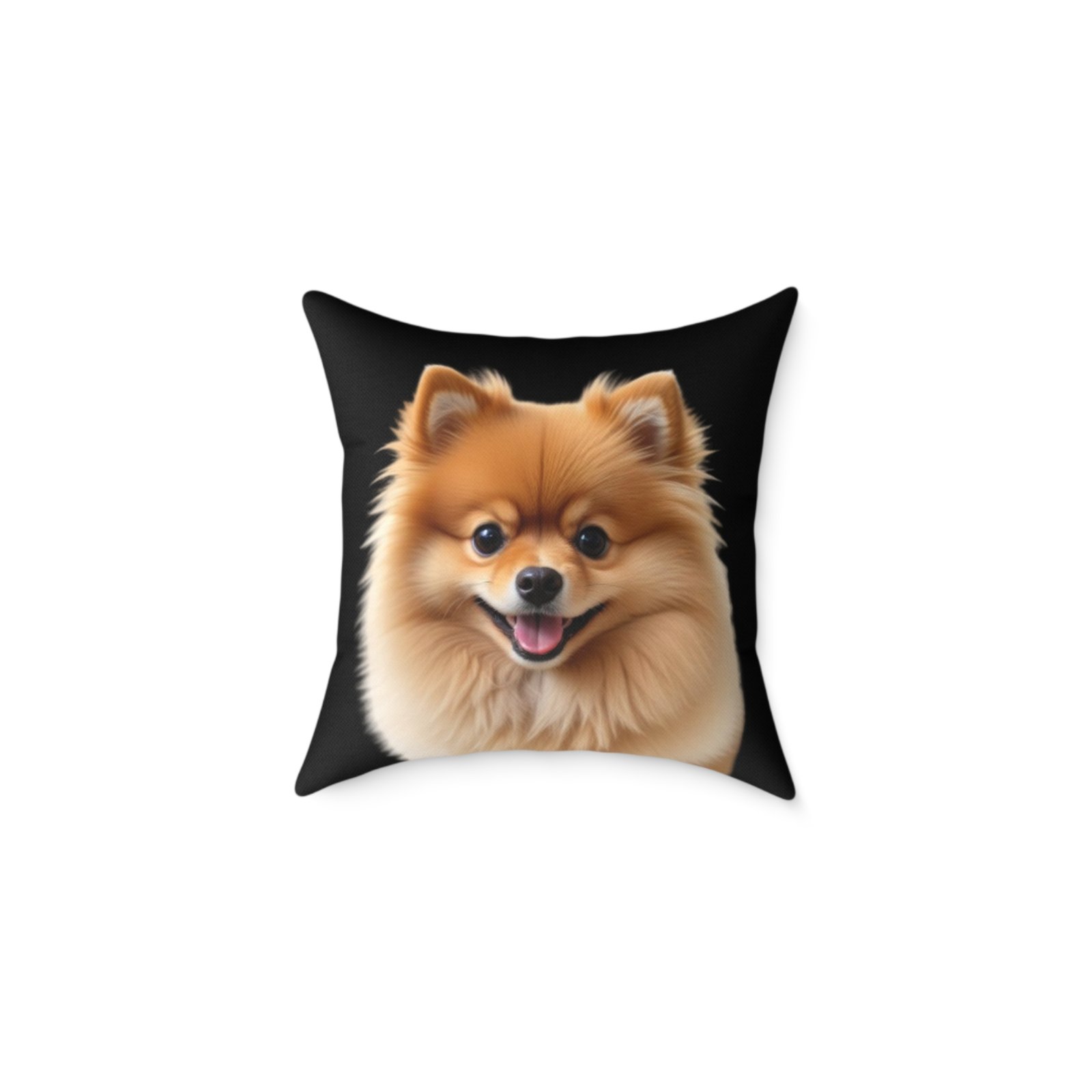 Pomeranian Dog Square Poly Canvas Pillow - Image 5