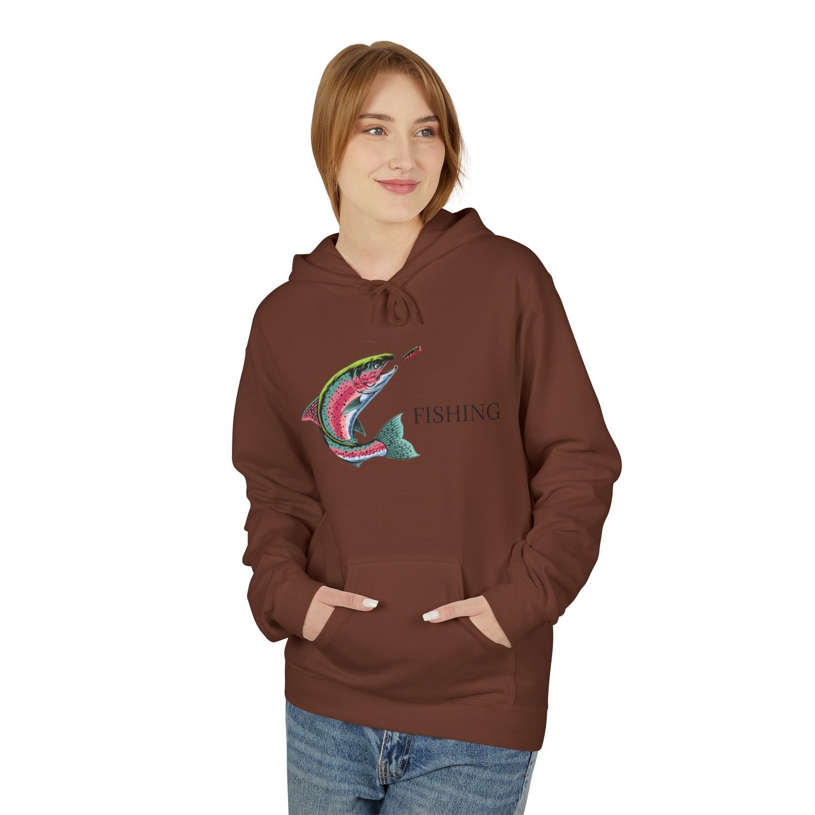 Fishing Adventure Water Sport Fleece Hoodie | Perfect Gift for Anglers, Outdoor Enthusiasts, Fishing Trips, Birthdays, and Summer - Image 7