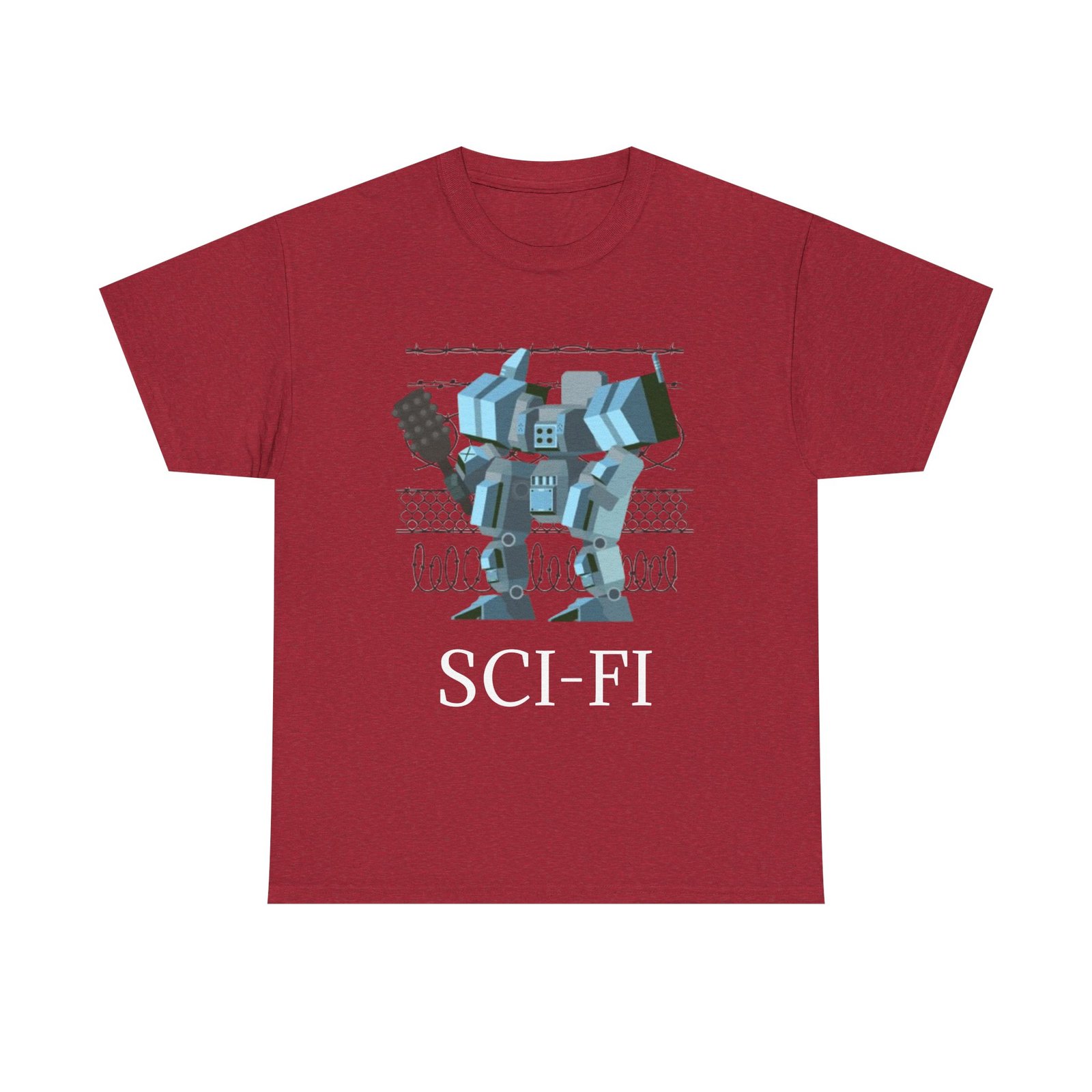 Sci-Fi Robot Futuristic Tee, Unisex Cotton T-Shirt, Geeky Clothing, Perfect Gift for Sci-Fi Lovers, Casual Wear, Unique Graphic Tee - Image 49