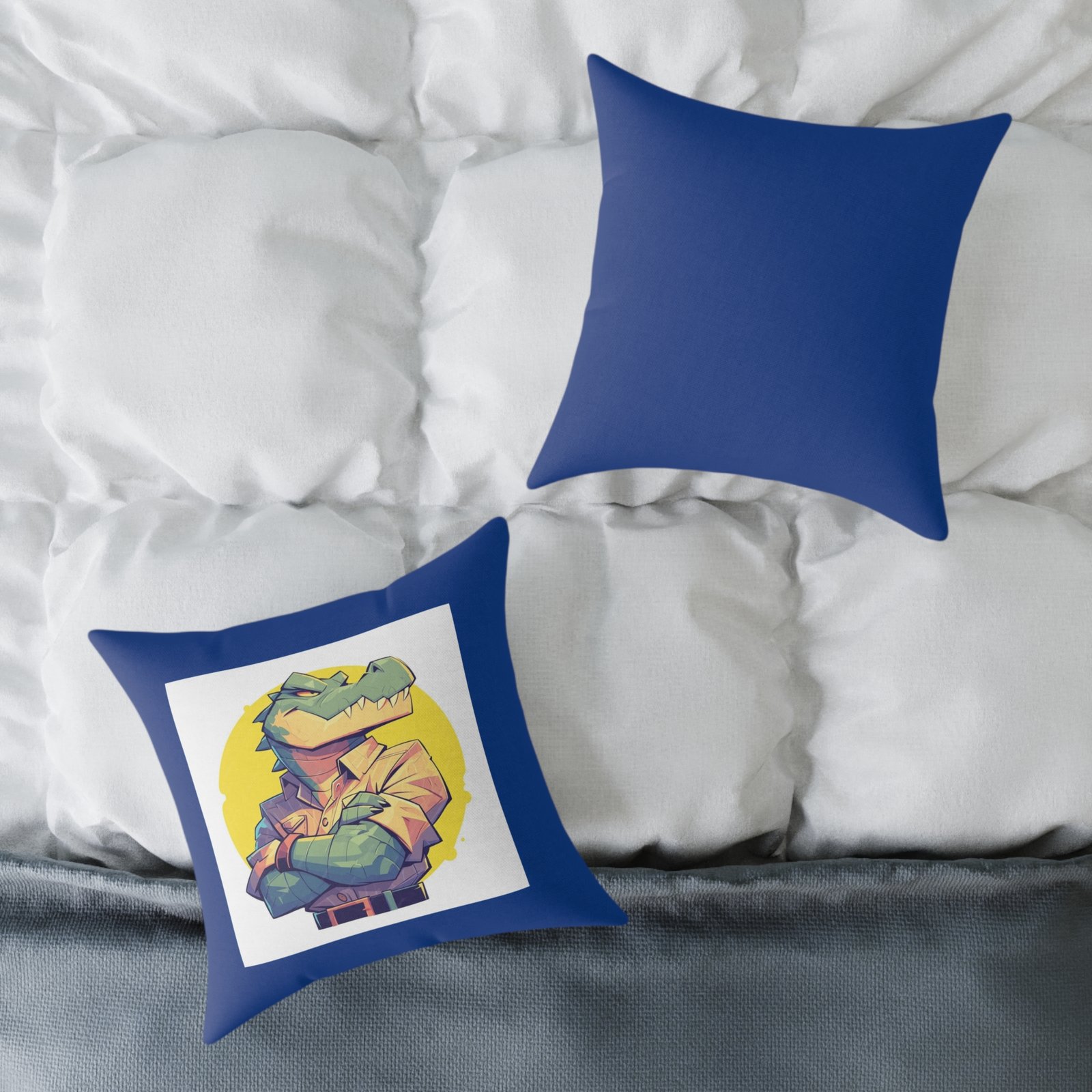 Dinassaur Square Poly Canvas Pillow - Image 8