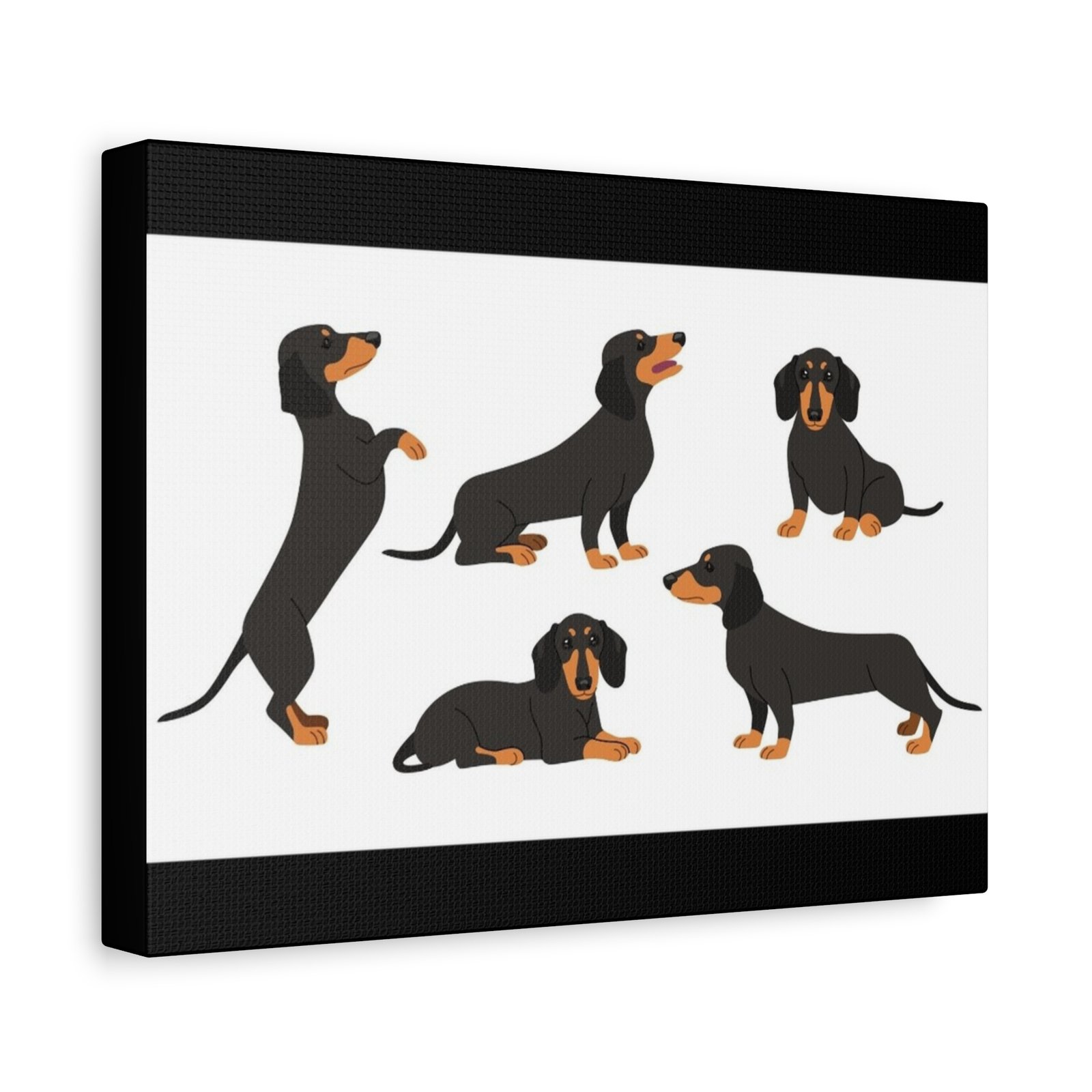 Sausage Dog Canvas Art - 1.25" Stretched Matte Print for Pet Lovers - Image 6