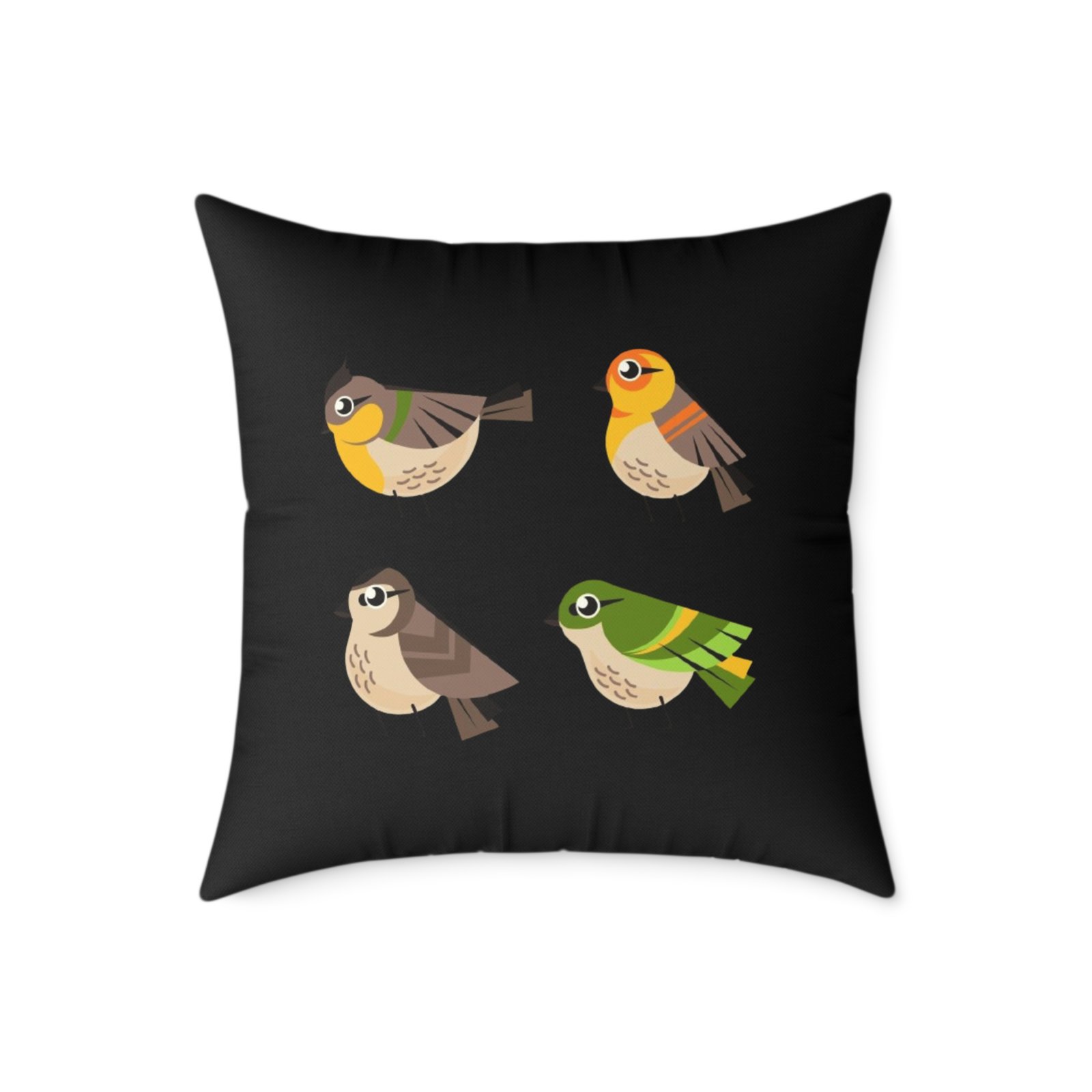 Bird Design Square Poly Canvas Pillow - Image 13