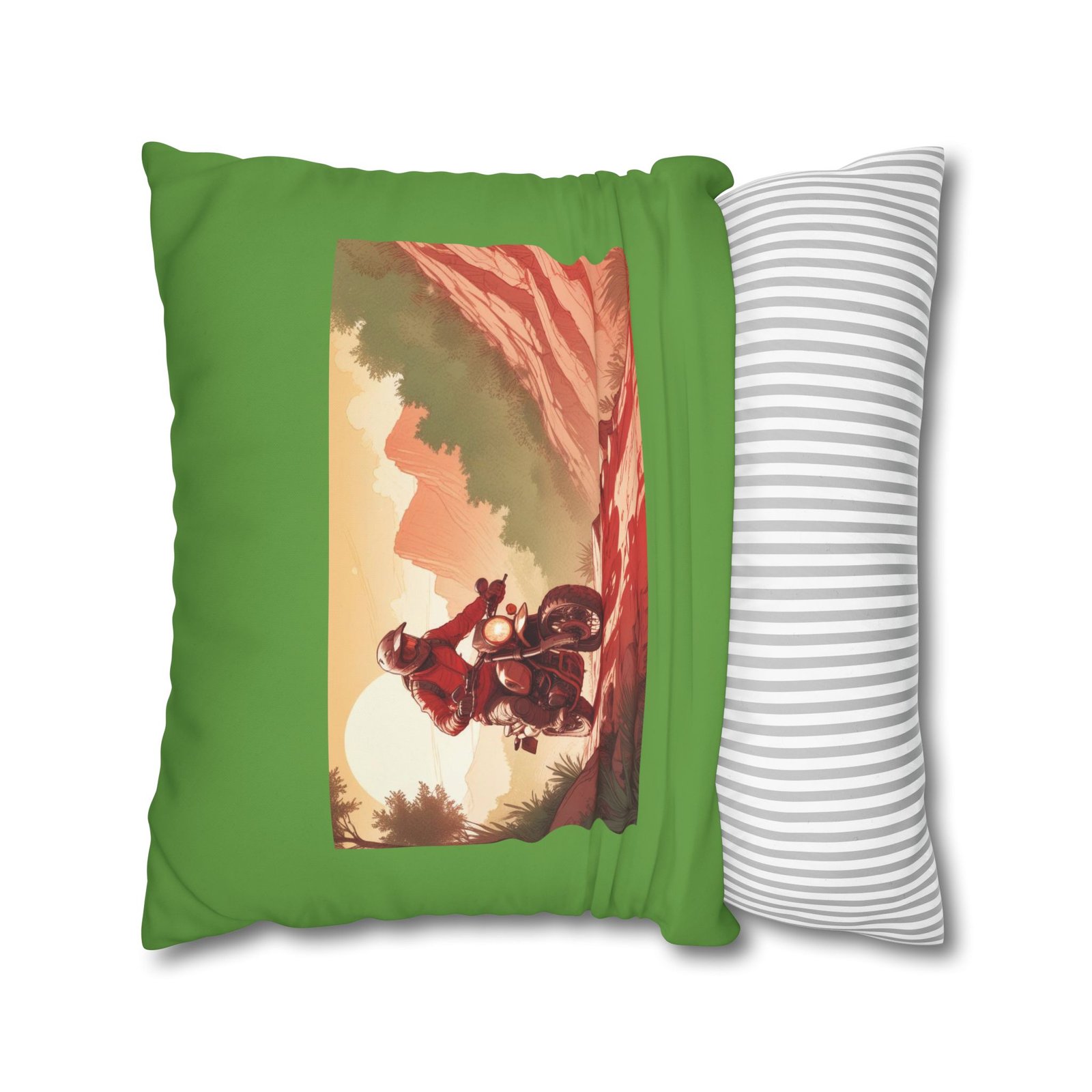 Scrambling Bikes Square Poly Canvas Pillowcase - Image 14