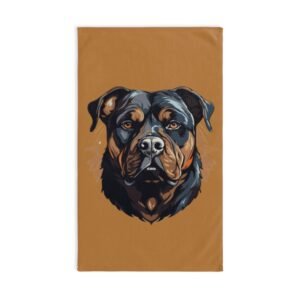 Rottweiler Plaid Hand Towel, Dog Lover Gift, Kitchen Decor, Pet Accessories, Unique Home Decor, Holiday Gift Idea