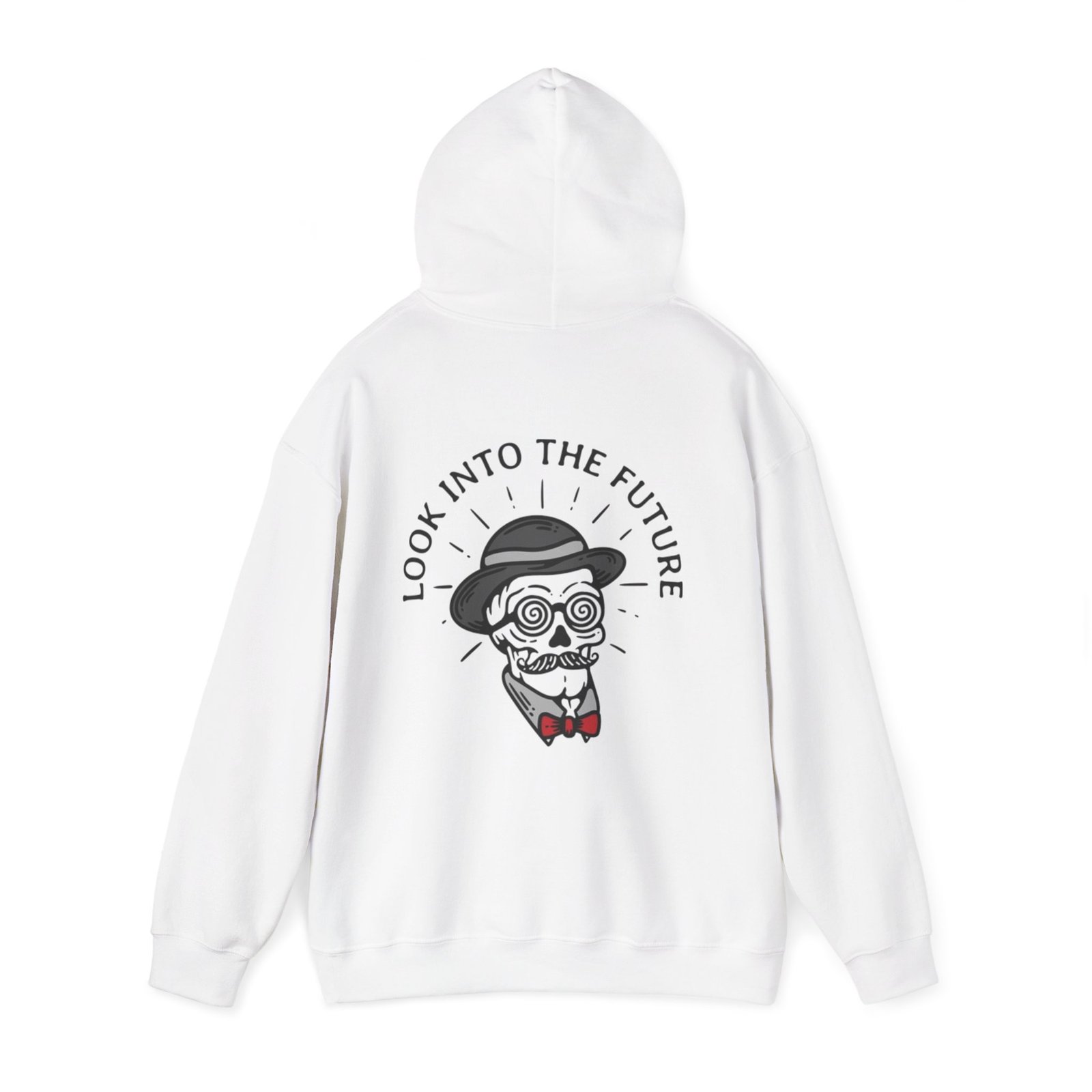 Gangster Skull Tattoo Hooded Sweatshirt. Unisex Heavy Blend™ Hooded Sweatshirt - Image 3