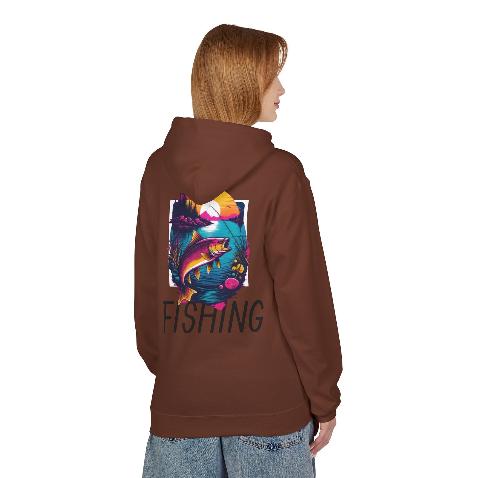 Fishing Adventure Water Sport Fleece Hoodie | Perfect Gift for Anglers, Outdoor Enthusiasts, Fishing Trips, Birthdays, and Summer - Image 12