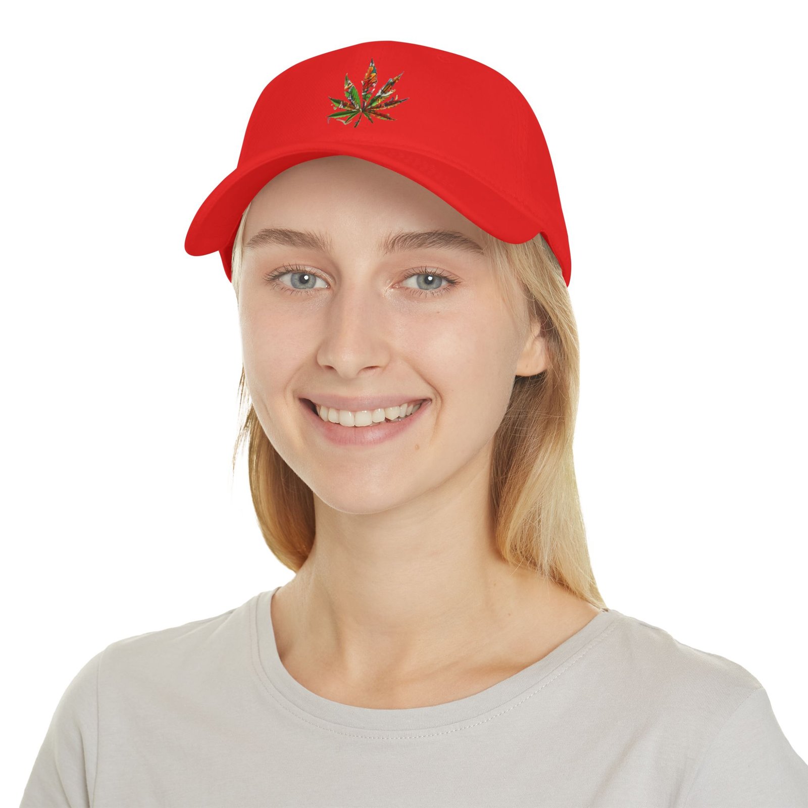 Rasta Music Reggae Jamaica Cannabis Marajuana Low Profile Baseball Cap - Image 4