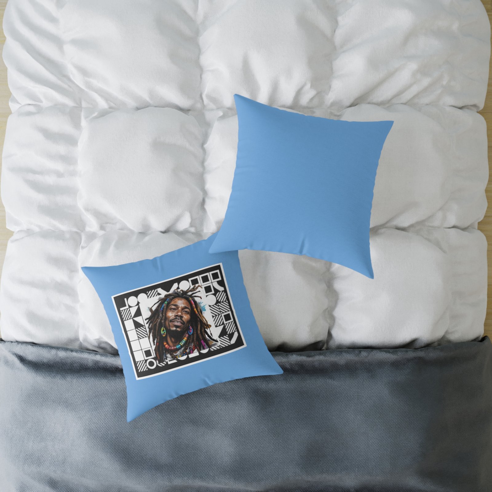 Rastafarian Square Poly Canvas Pillow - Image 12