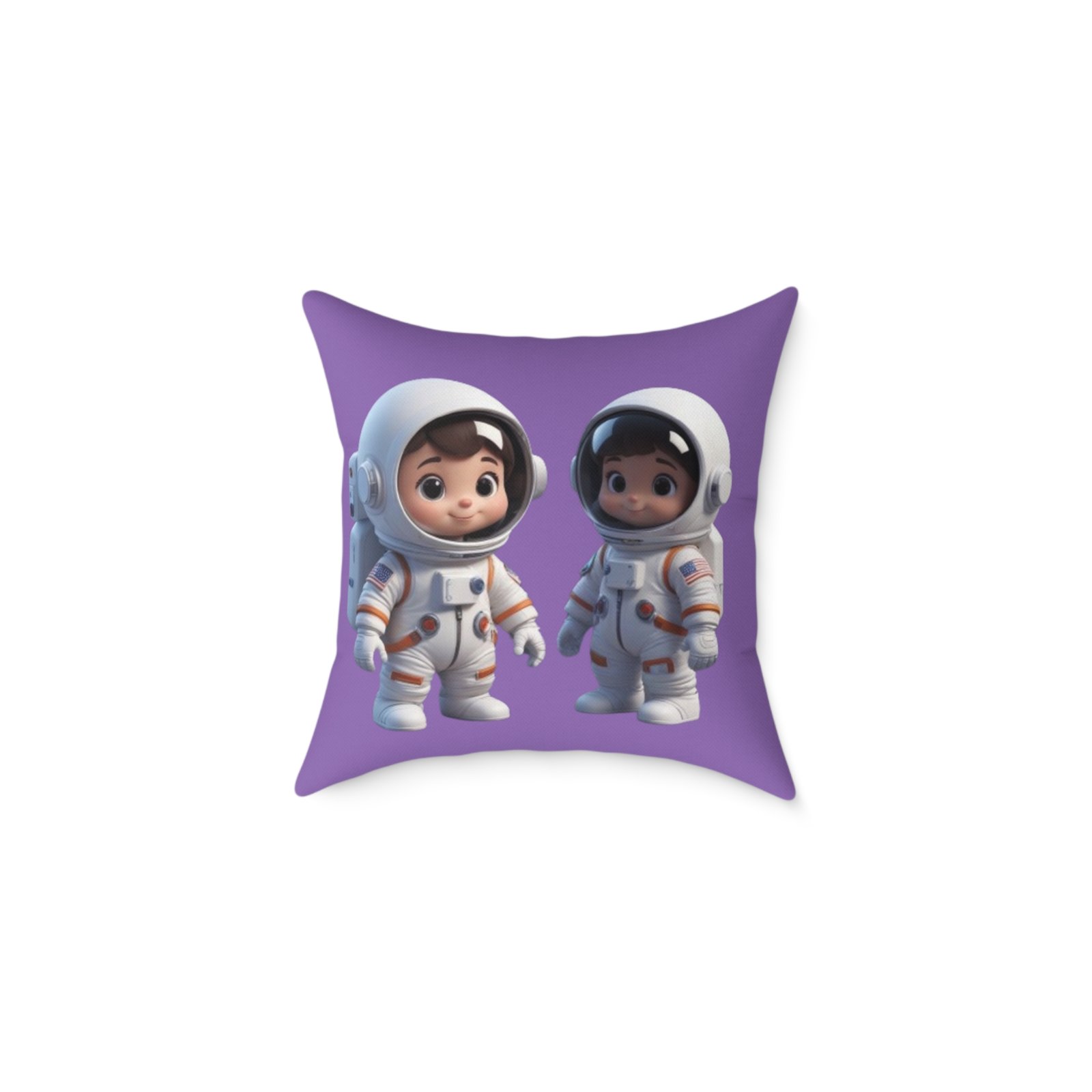 Astronauts Square Poly Canvas Pillow 08 - Image 5