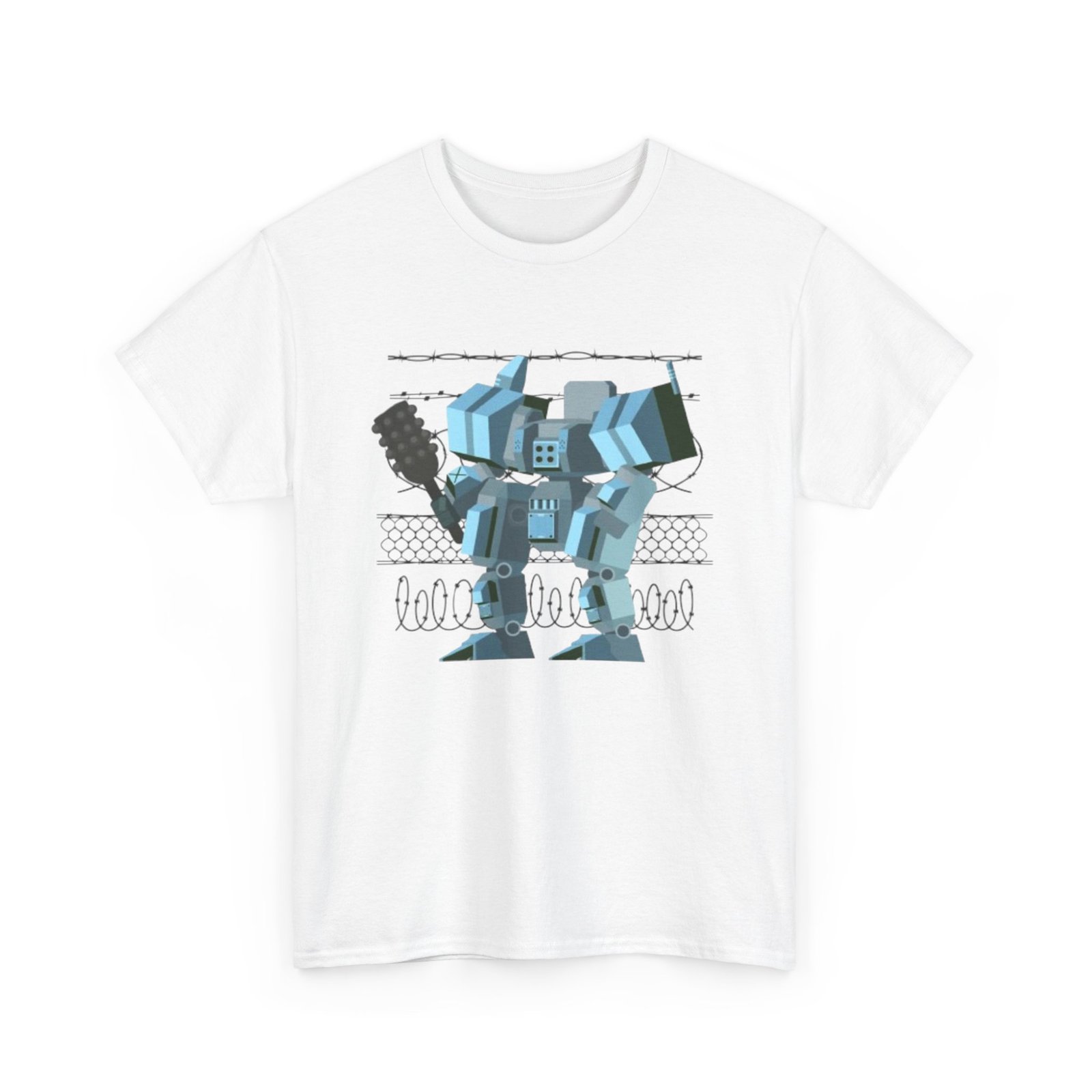 Sci-Fi Robot Futuristic Tee, Unisex Cotton T-Shirt, Geeky Clothing, Perfect Gift for Sci-Fi Lovers, Casual Wear, Unique Graphic Tee - Image 3