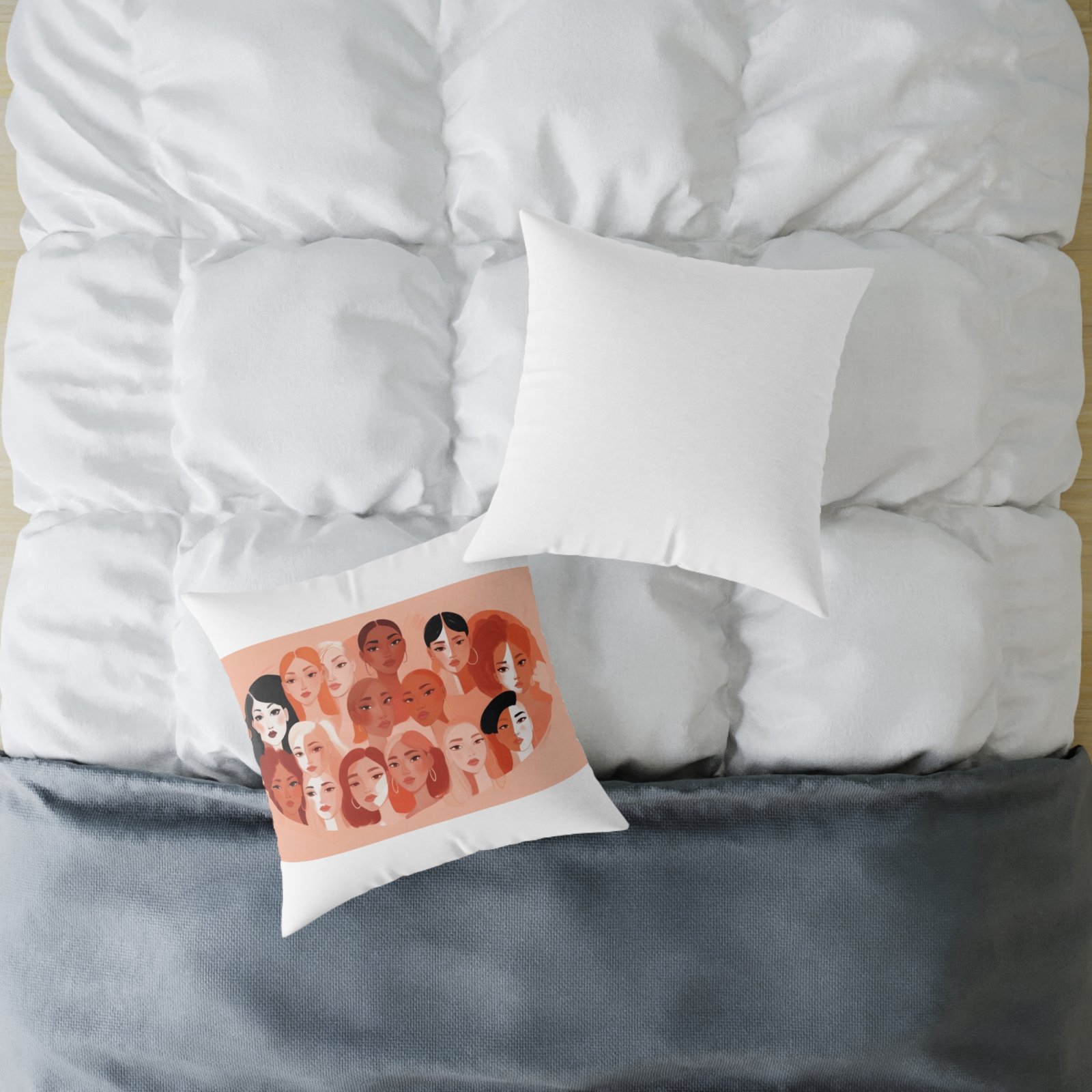 Unity Square Poly Canvas Pillow - Image 12