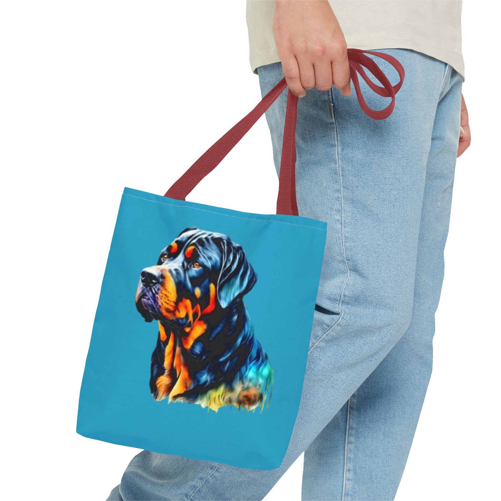 Rottweiler Dog Tote Bag - Stylish Dog Lover's Accessory - Image 7