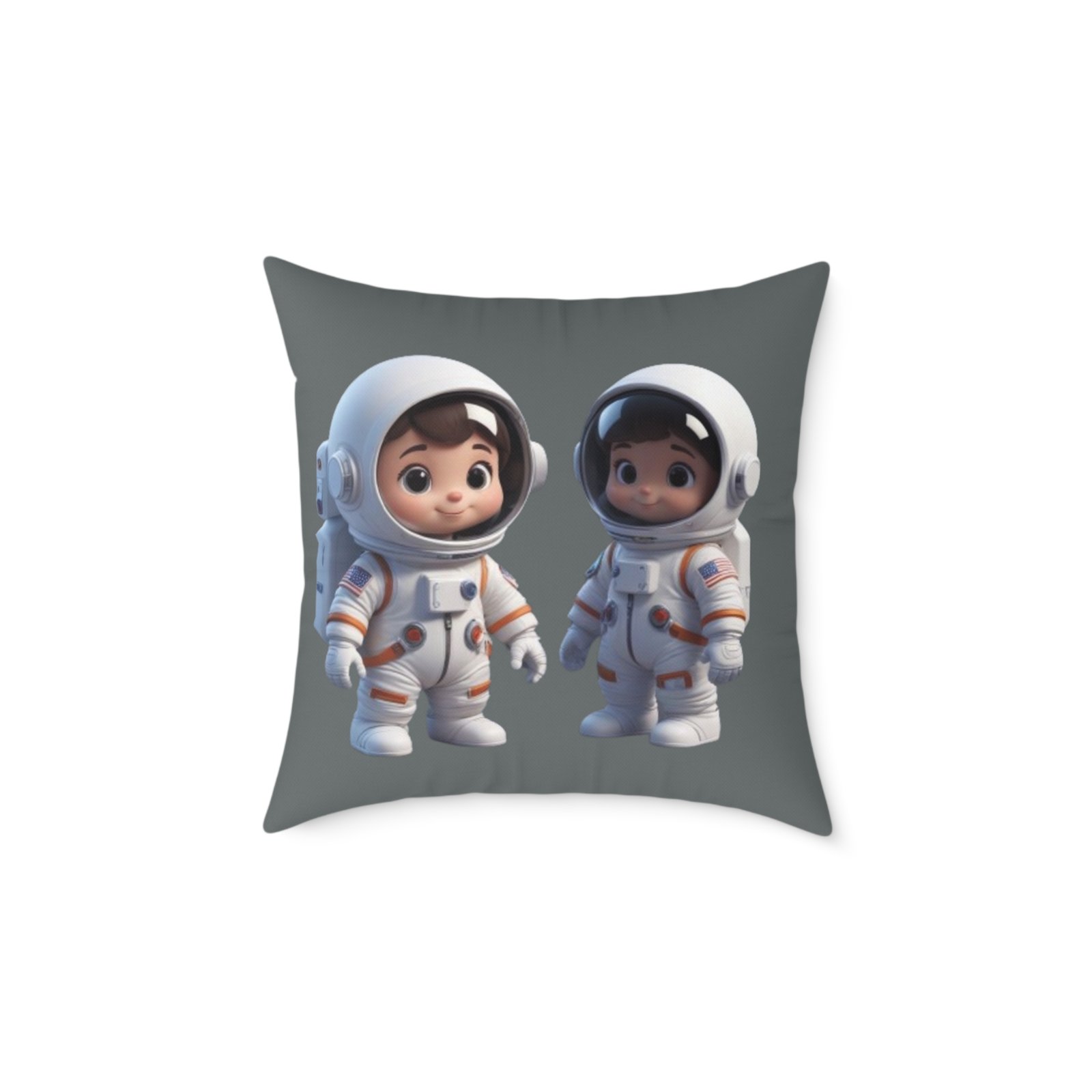Astronauts Square Poly Canvas Pillow 08 - Image 9