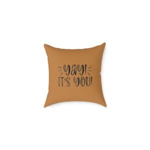 Positivity Self Help Square Poly Canvas Pillow