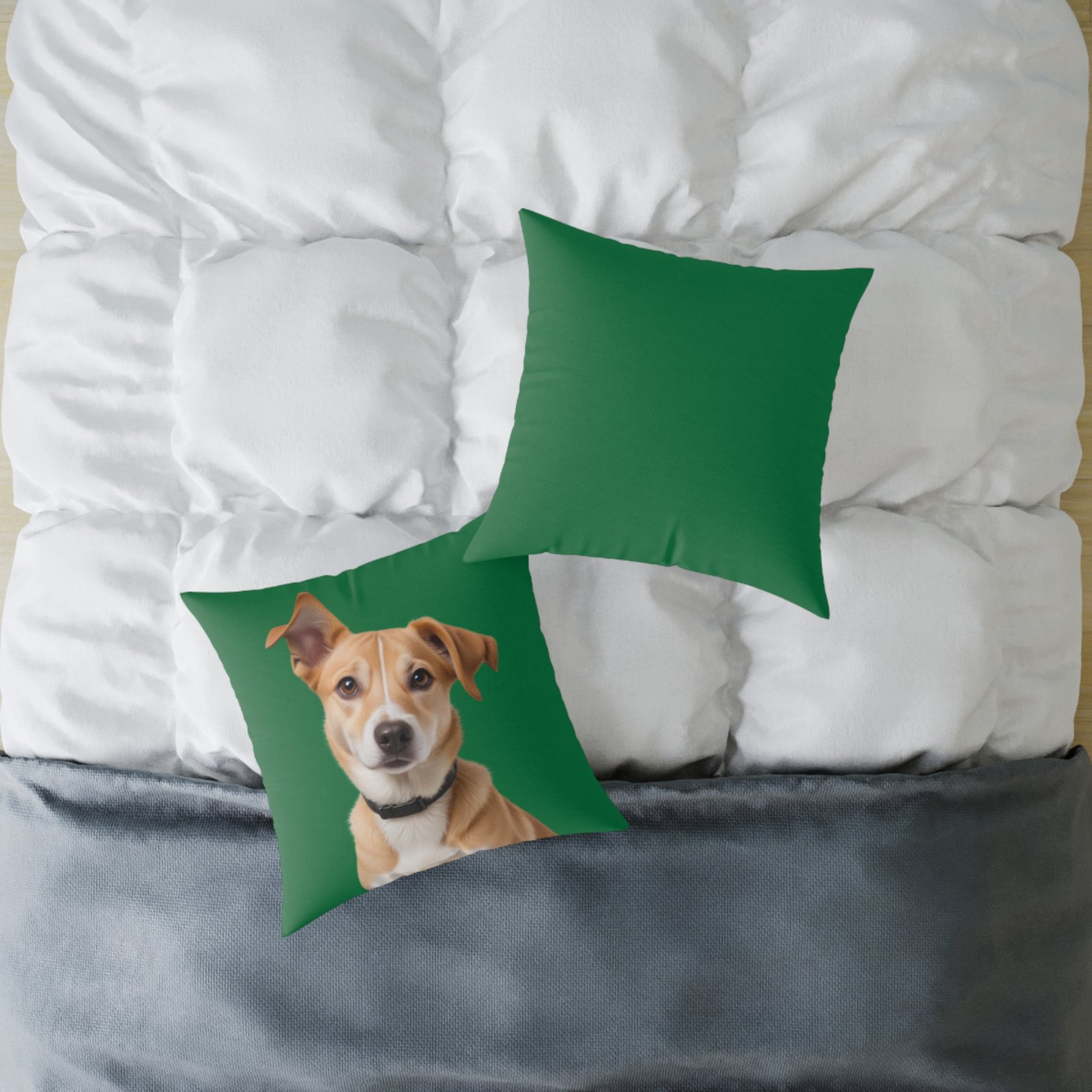 Jack Russell Square Poly Canvas Pillow - Image 12