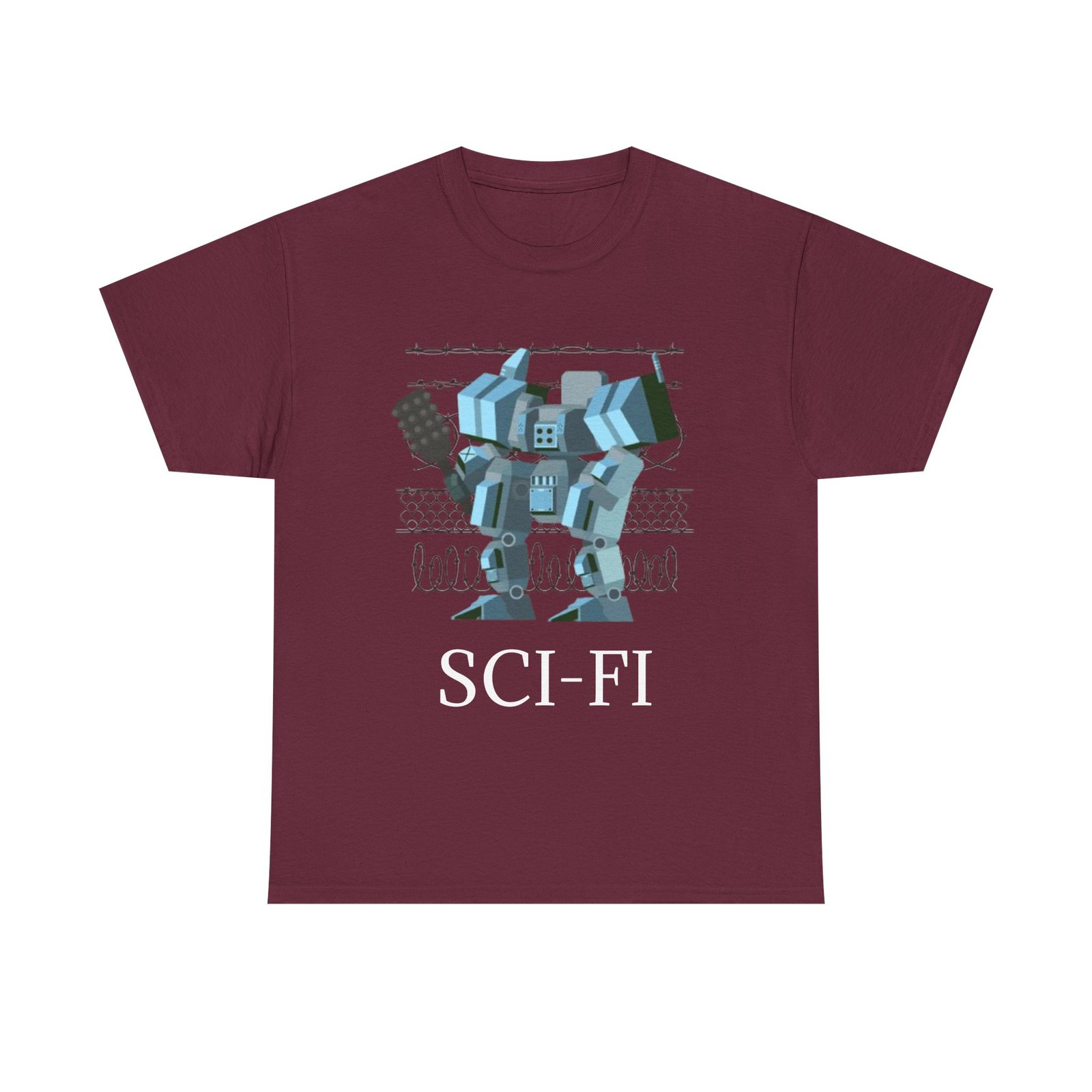 Sci-Fi Robot Futuristic Tee, Unisex Cotton T-Shirt, Geeky Clothing, Perfect Gift for Sci-Fi Lovers, Casual Wear, Unique Graphic Tee - Image 29