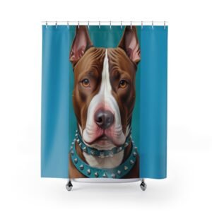 Shower Curtains Dog Bull Terrier