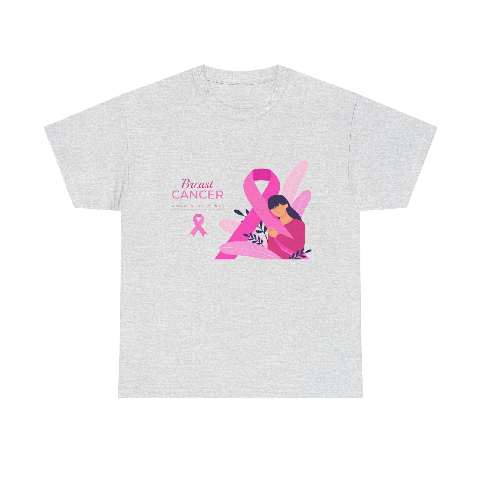 Breast Cancer Awareness Unisex Heavy Cotton Tee - Image 5