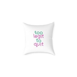 Positivity Self Help Square Poly Canvas Pillow