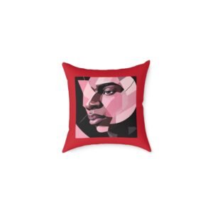 Abstract Square Poly Canvas Pillow