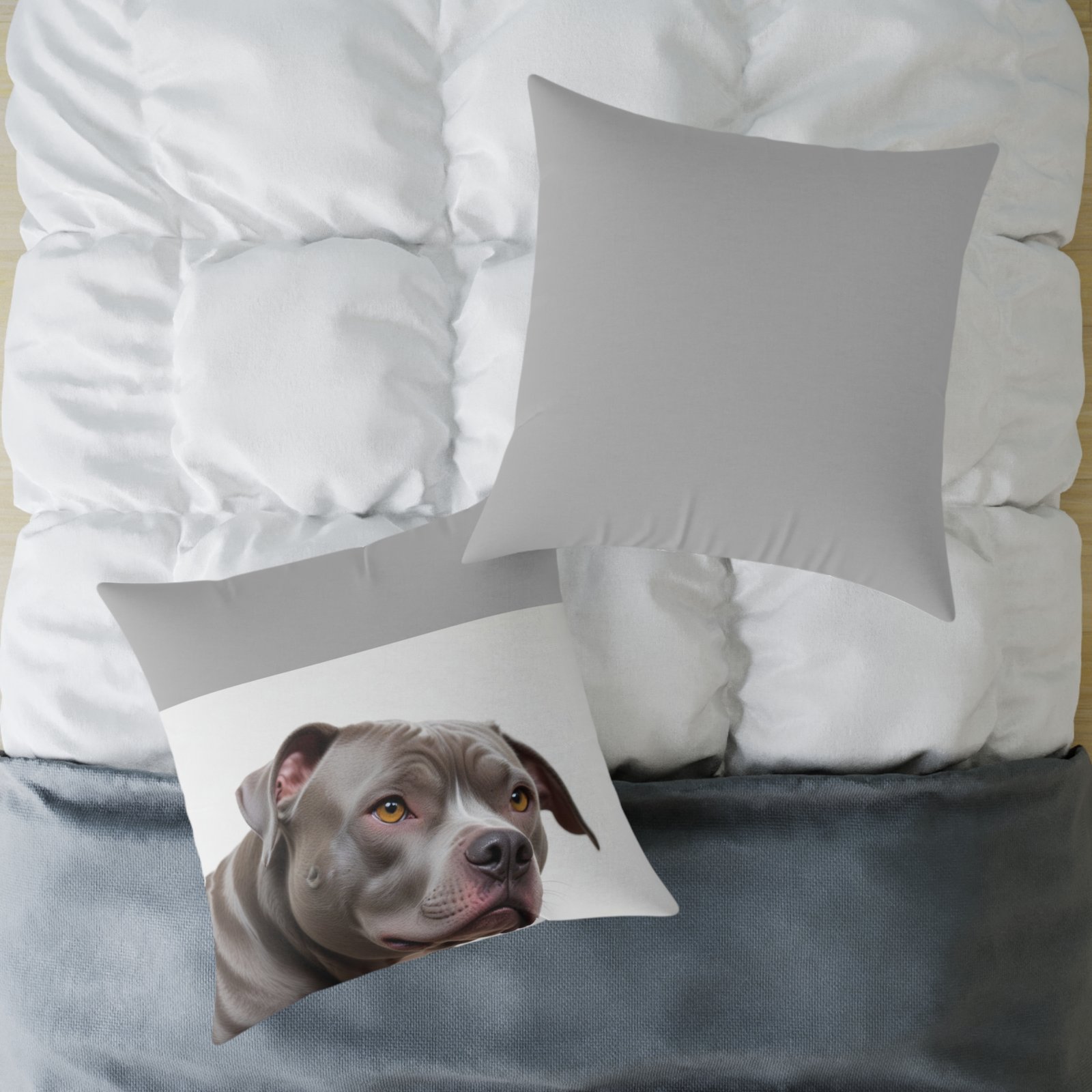 Staffordshire Bull Terrier Square Poly Canvas Pillow - Image 20