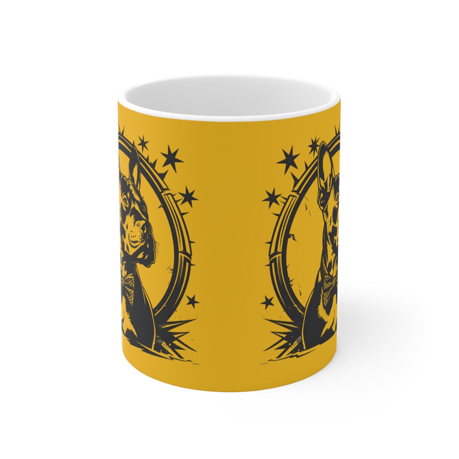 Bull Terrier Ceramic Coffee Cups, 11oz, 15oz