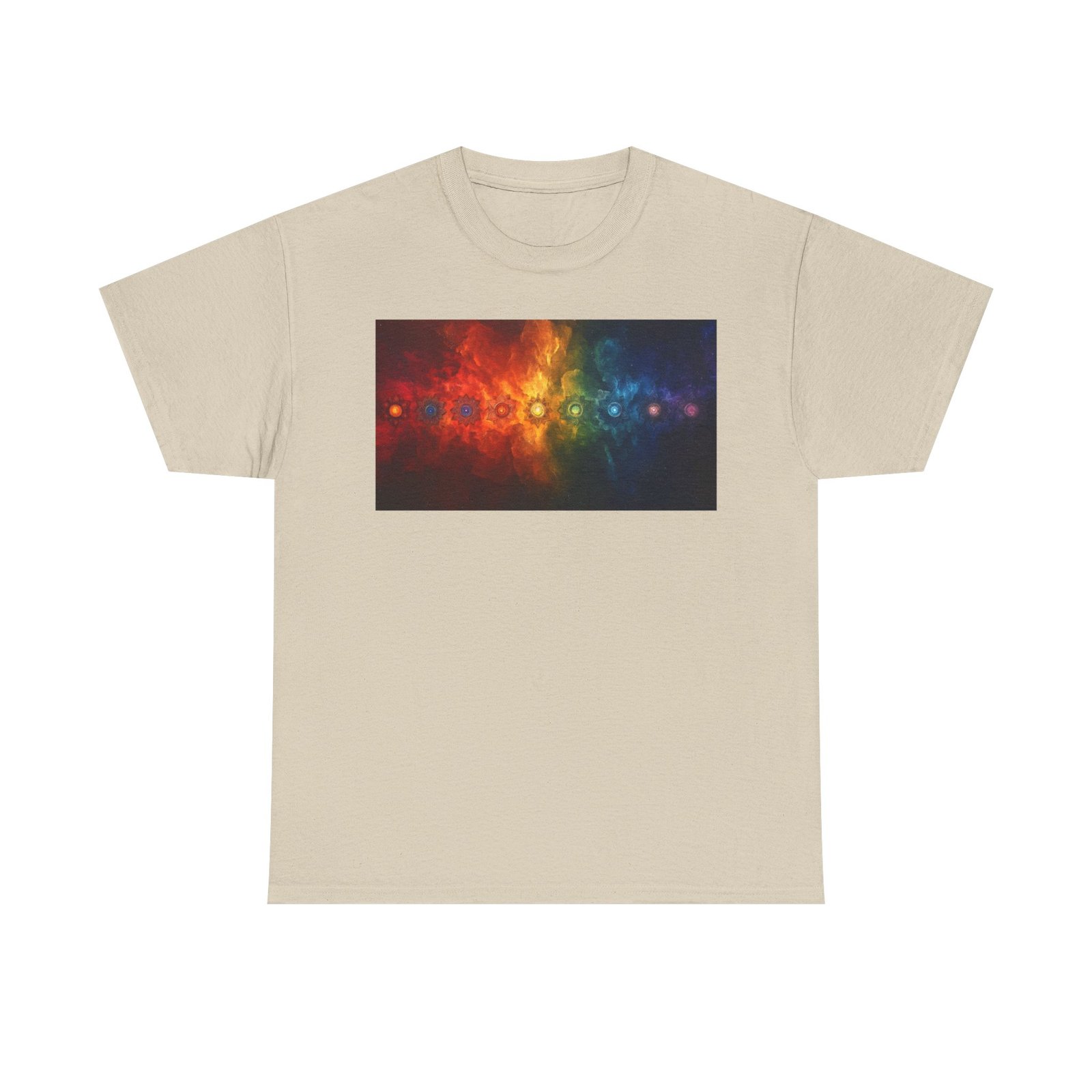 Chakras Yoga Unisex Heavy Cotton Tee - Image 9