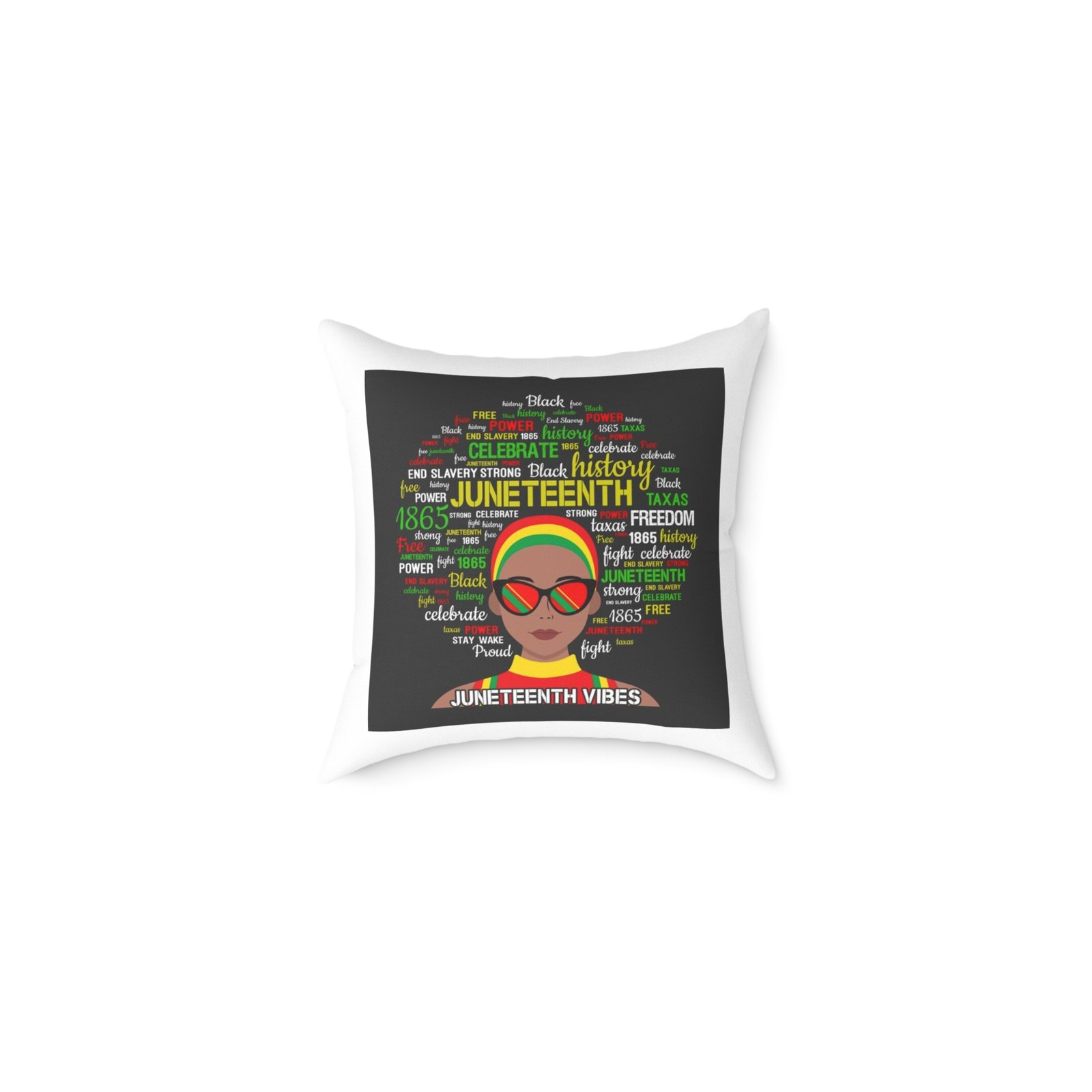 Jamaica Reggae Rasta Music Spliff Cannabis Square Poly Canvas Pillow 08