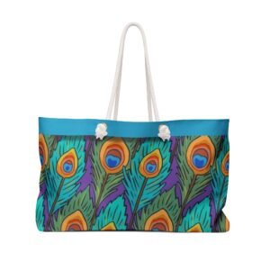 Peacock Pattern Stylish Women Weekender Bag