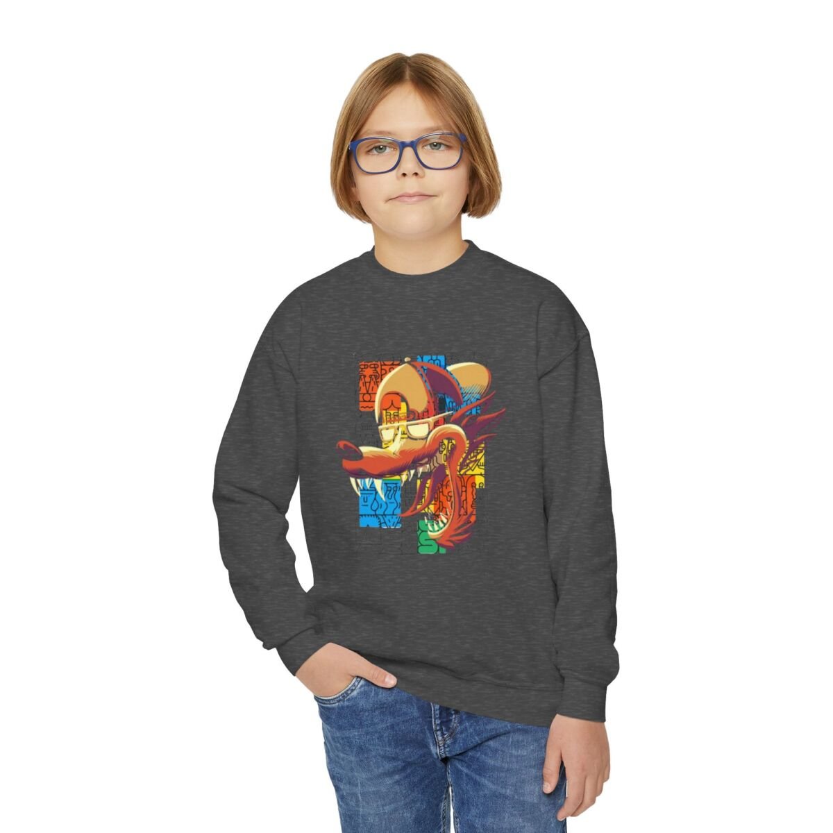 Another Level Brand Youth Crewneck Sweatshirt - Image 27