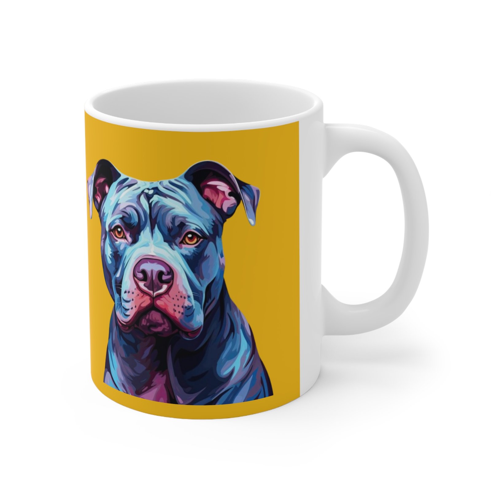 Bull Terrior Ceramic Coffee Cups, 11oz, 15oz - Image 3