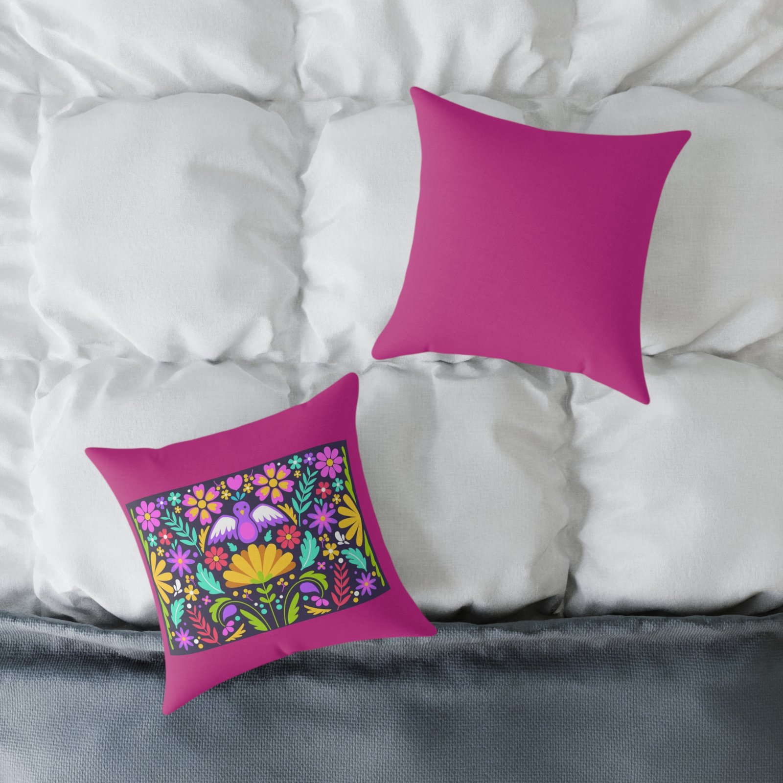 Mexico Square Poly Canvas Pillow - Image 4
