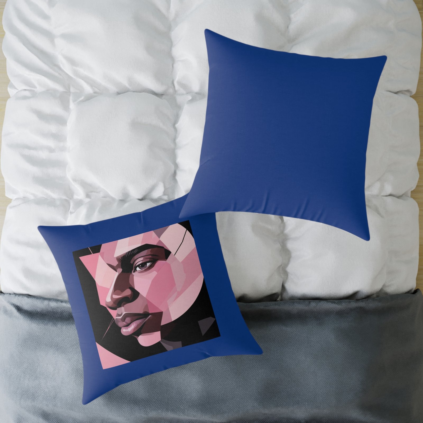 Abstract Square Poly Canvas Pillow - Image 20