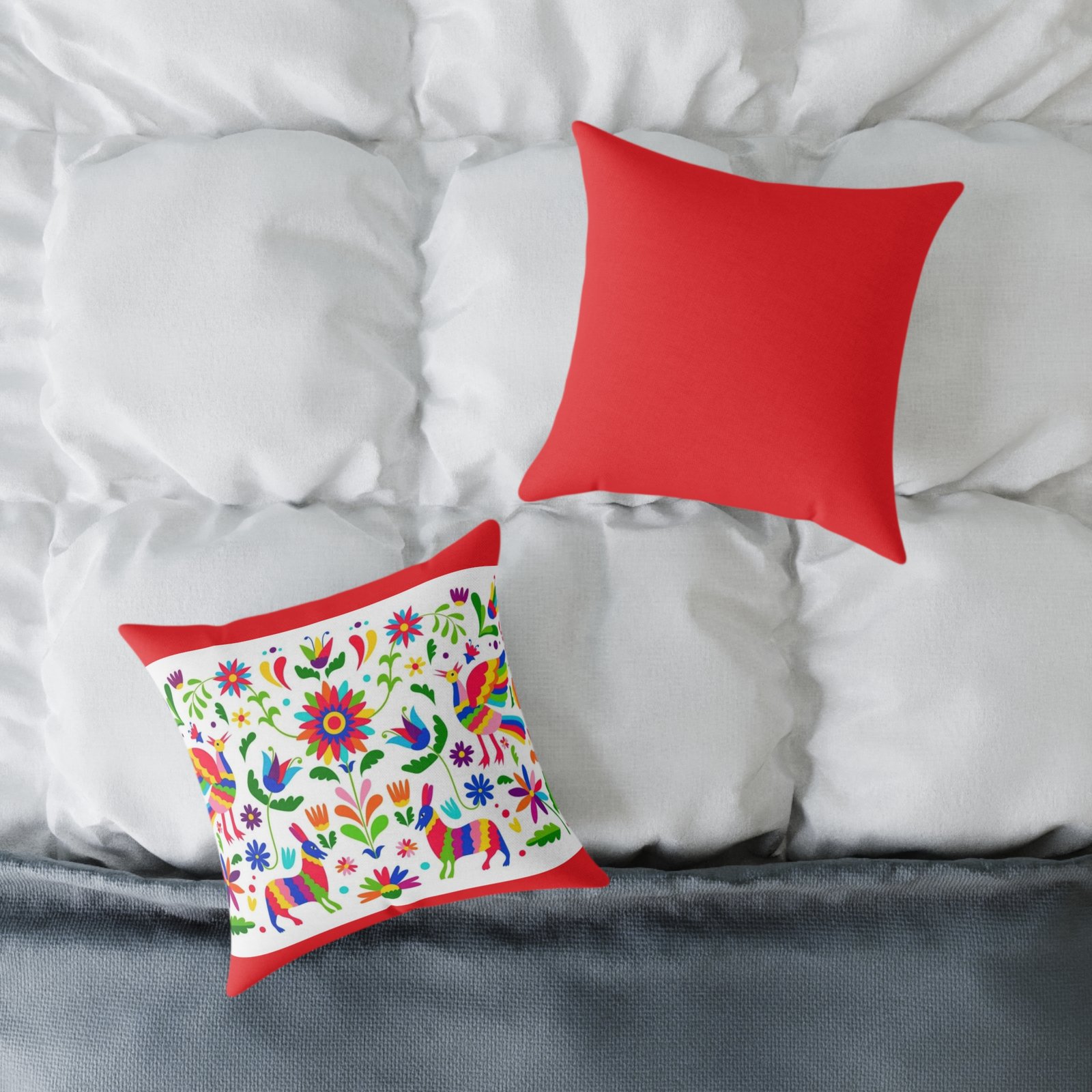 Mexico Square Poly Canvas Pillow - Image 4
