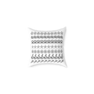 Sea shells Seaside Beach  Square Poly Canvas Pillow 08