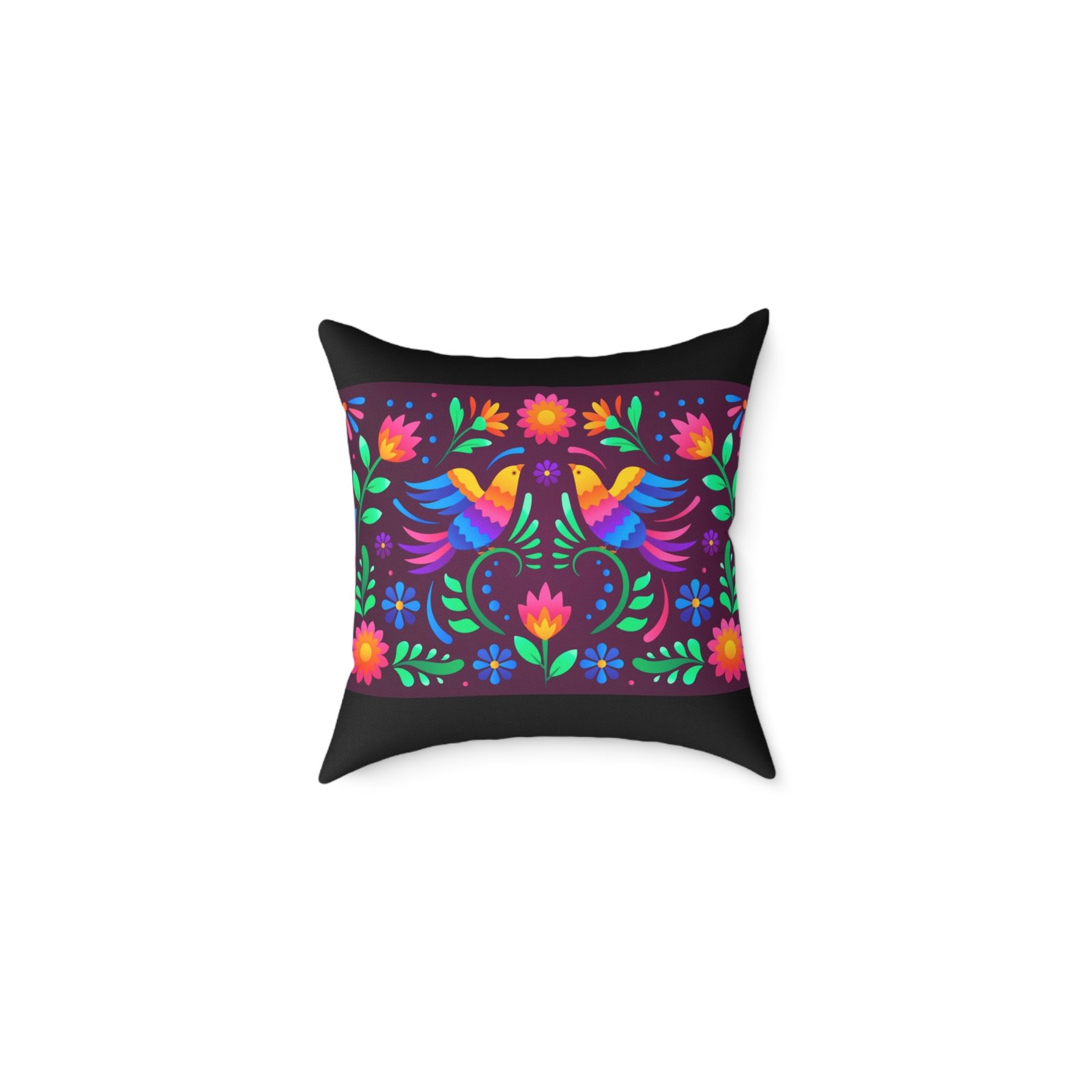 Mexico Square Poly Canvas Pillow
