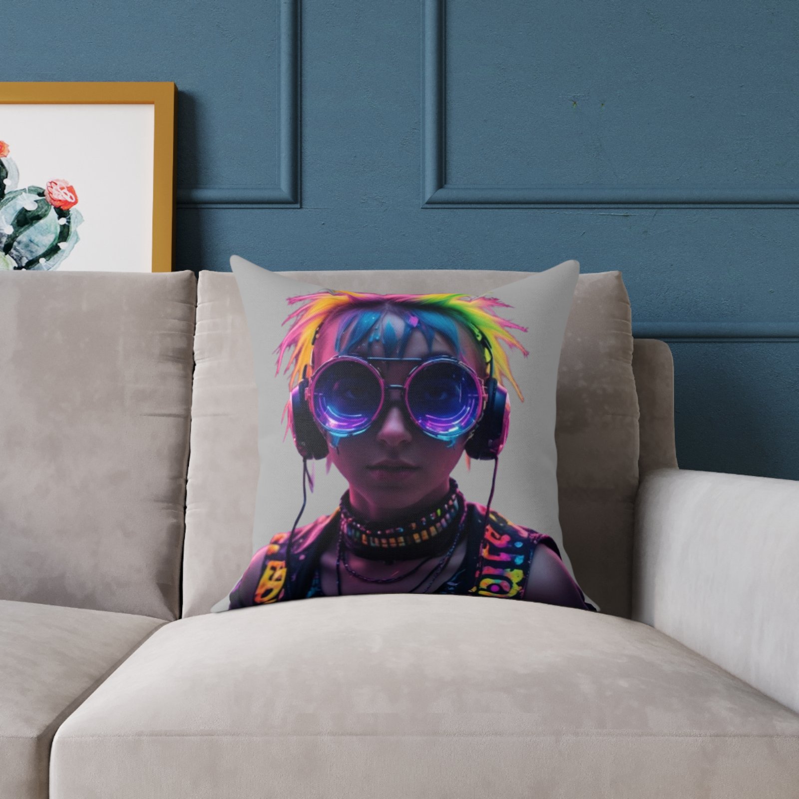Crazy Square Poly Canvas Pillow - Image 7