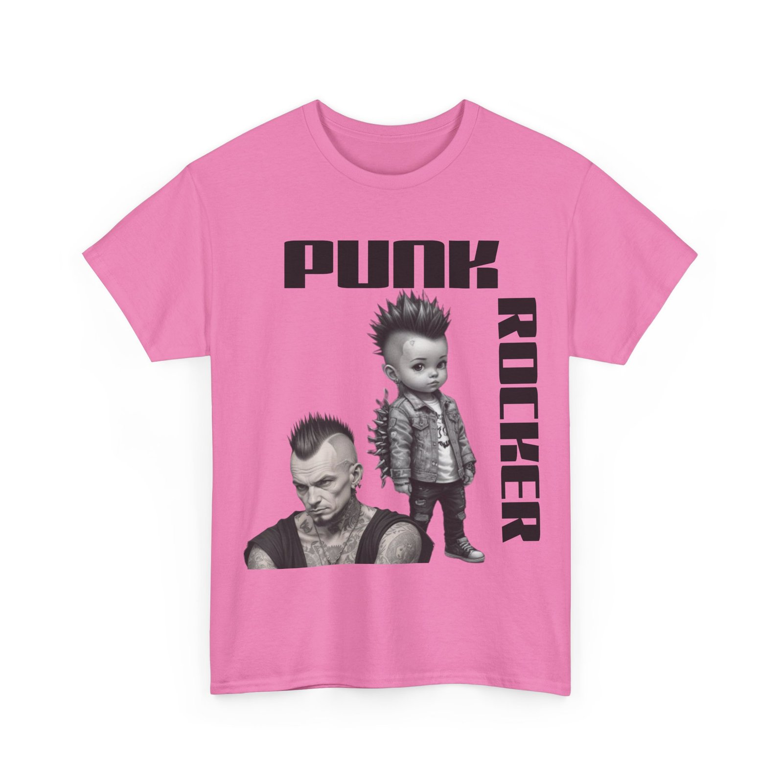 Punk Mother Daughter Father Son Grandparents Grandkids Matching Unisex Heavy Cotton Tee - Image 63