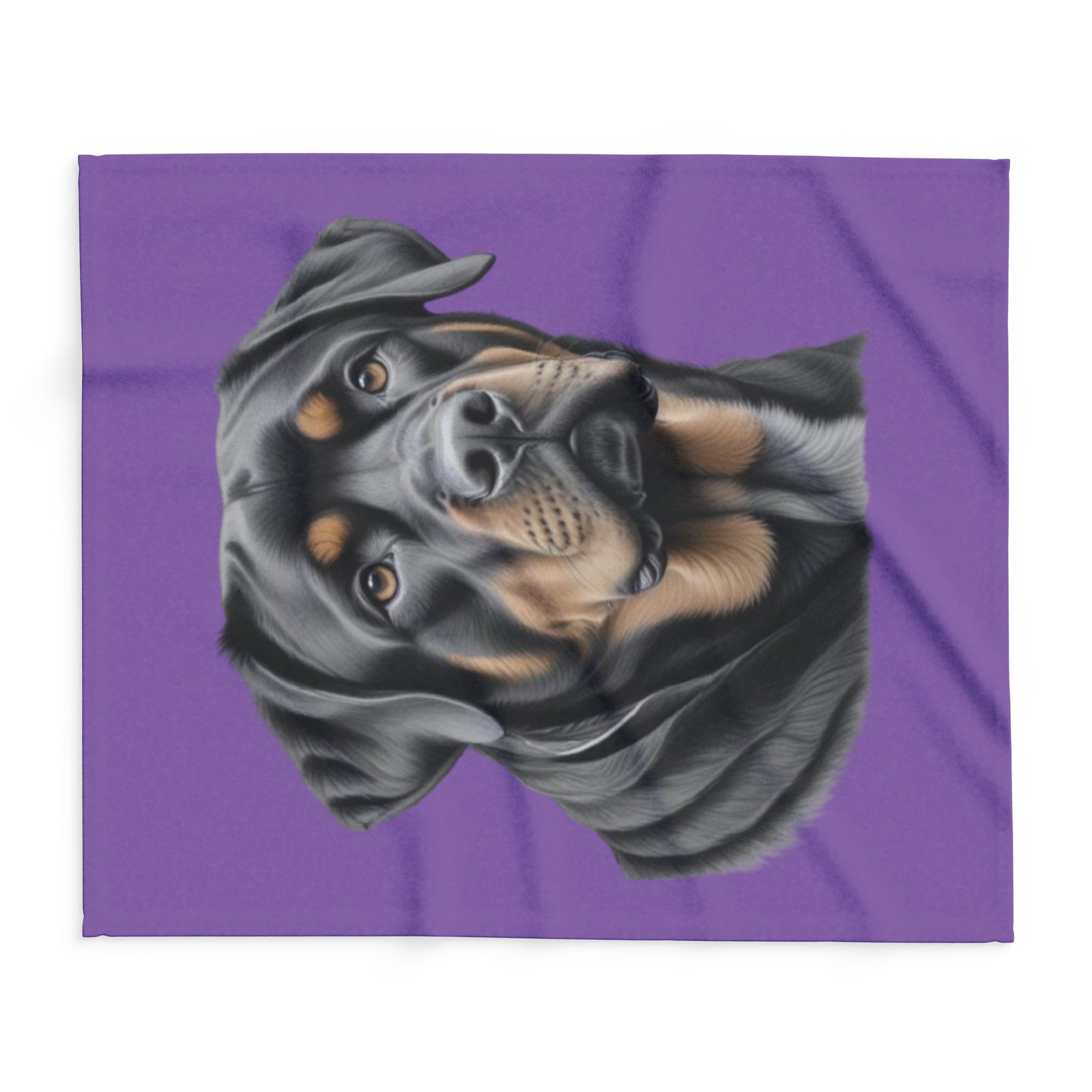 08 Rottweiller Puppy Arctic Fleece Blanket - Image 6