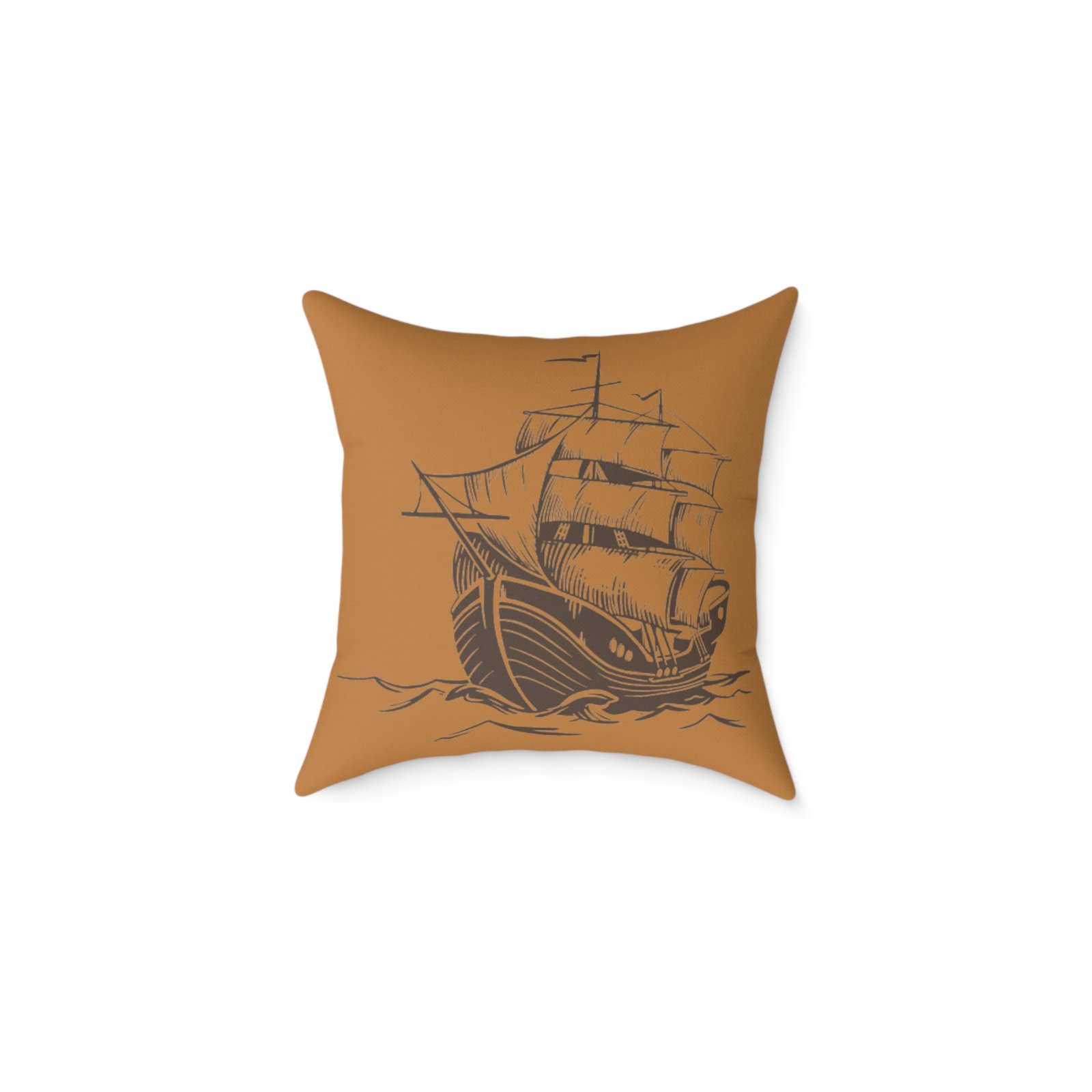 Square Pillow Ships Boats Yachts Sea Sailing Vessels Nautical Decor - Image 5